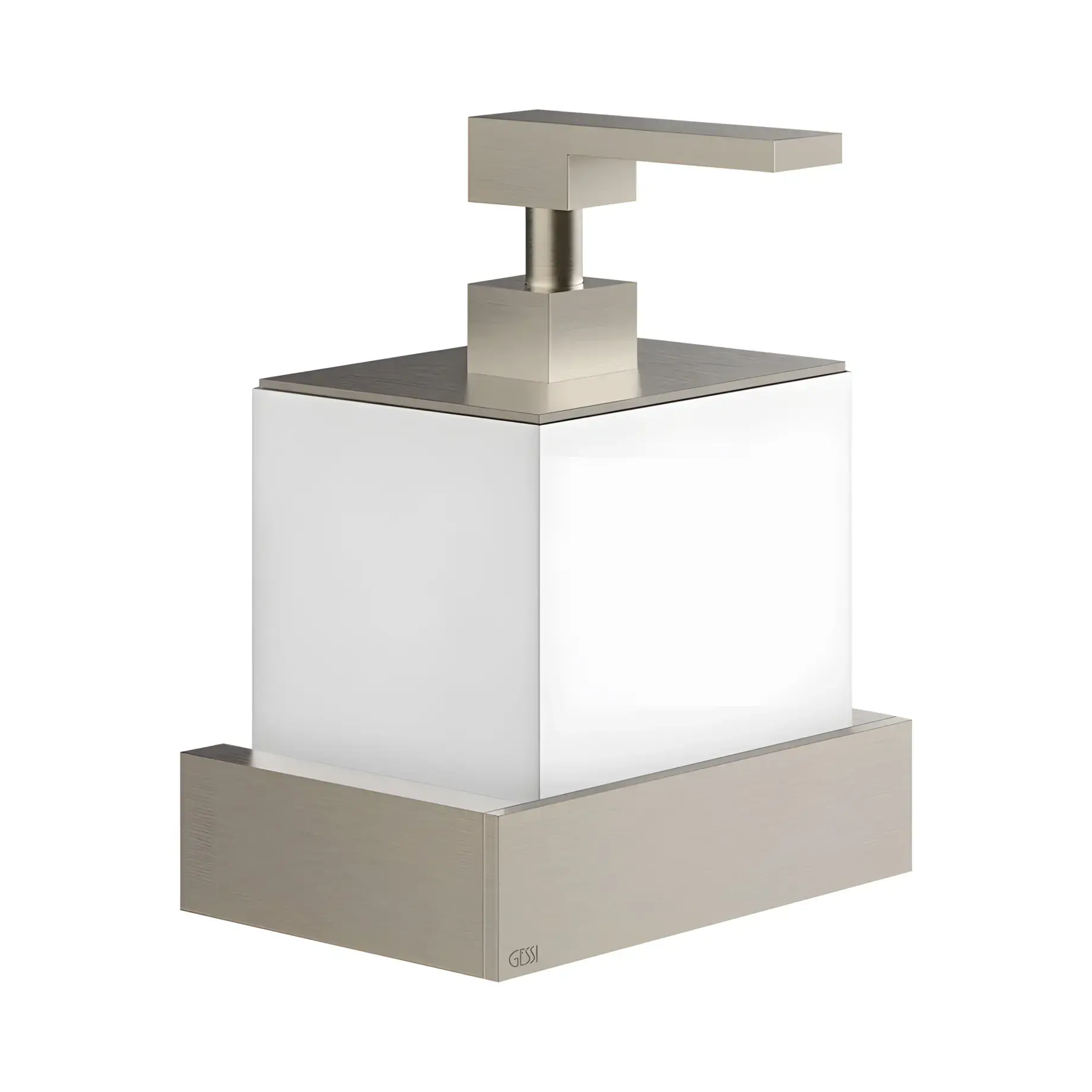 Дозатор для рідкого мила Inverso Виробник 20813-149 Finox Brushed Nickel — вид спереду