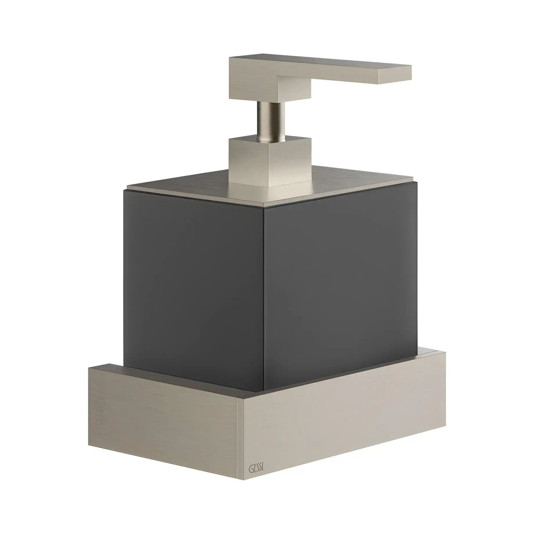 Дозатор для рідкого мила Inverso Виробник 20814-149 Finox Brushed Nickel — вид спереду