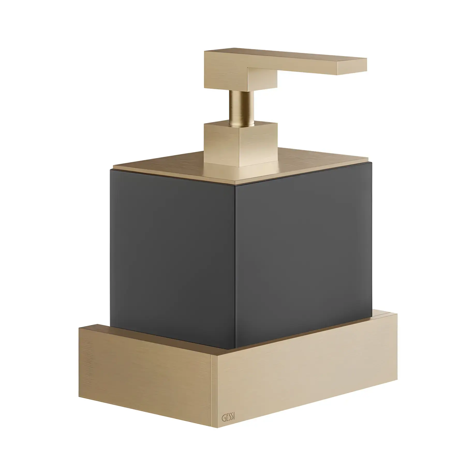 Дозатор для рідкого мила Inverso Виробник 20814-726 Warm Bronze Br. PVD — вид спереду
