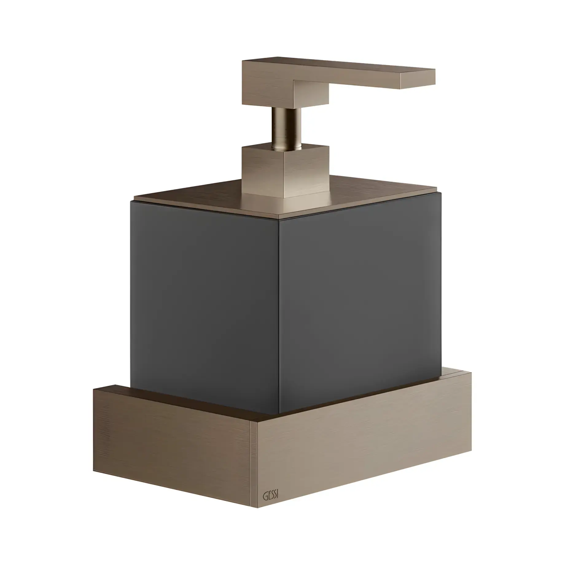 Дозатор для жидкого мыла Inverso Производитель 20814-761 Coffee Bronze Brushed PVD — вид спереди