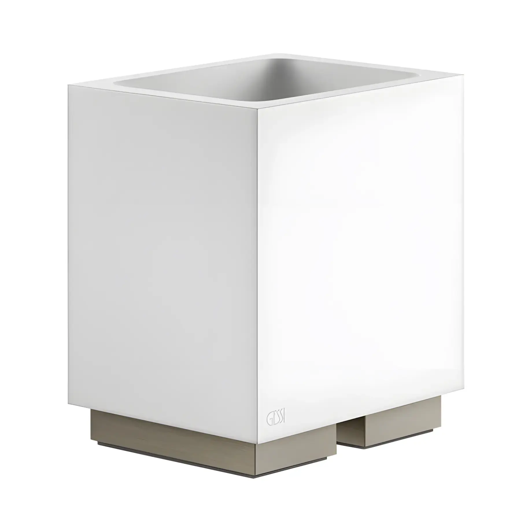 Склянка для зубних щіток Inverso Виробник 20831-149 Finox Brushed Nickel — вид спереду