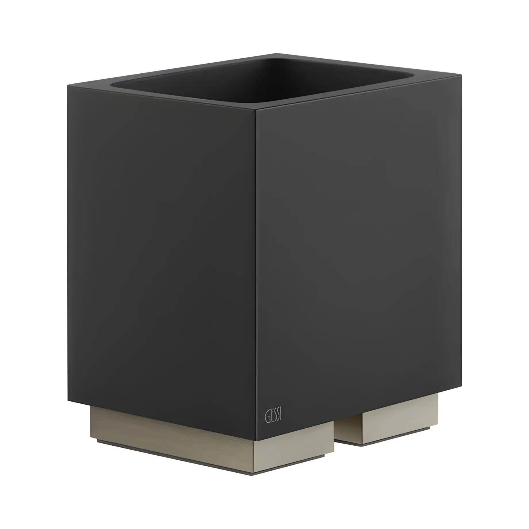 Склянка для зубних щіток Inverso Виробник 20832-149 Finox Brushed Nickel — вид спереду