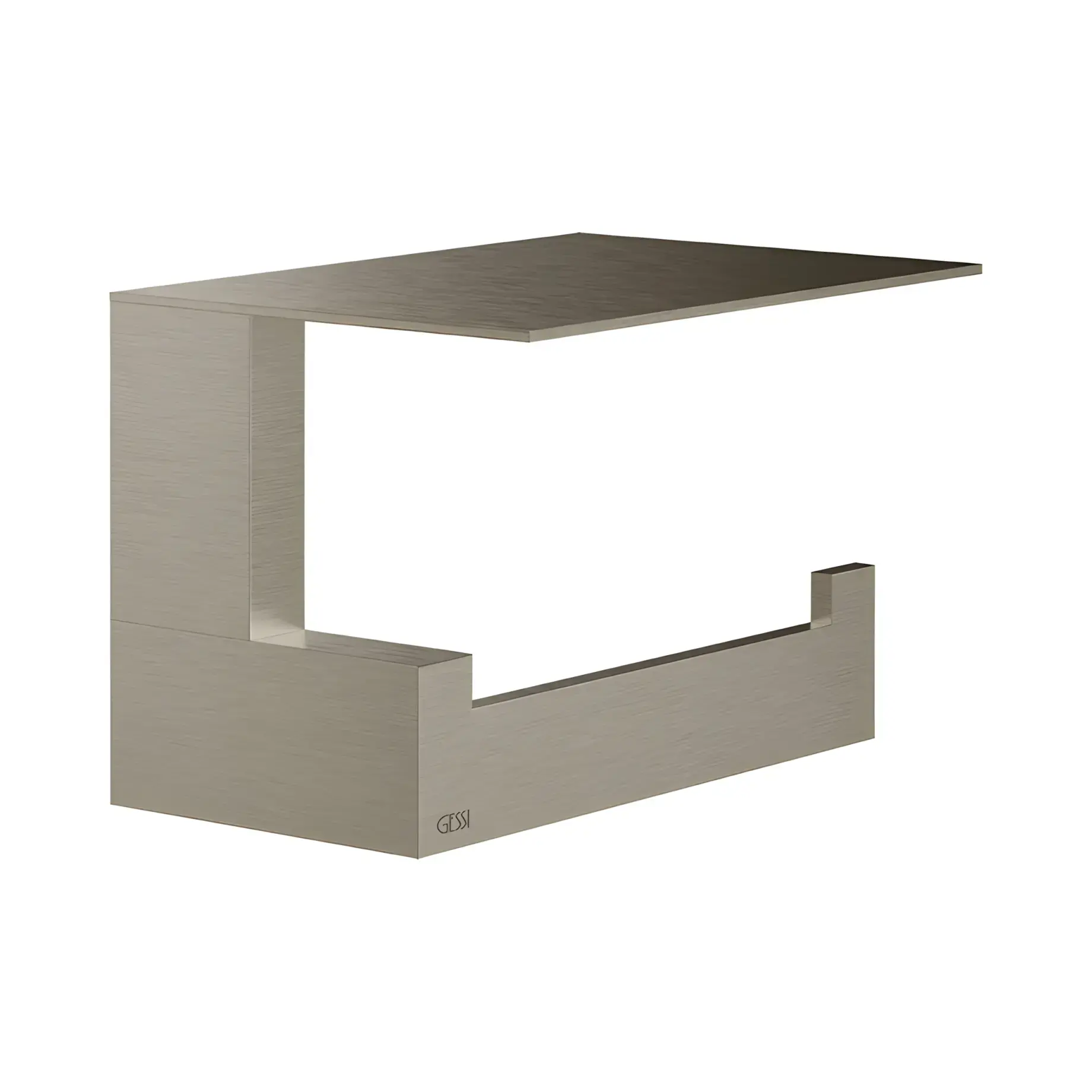 Тримач для туалетного паперу Inverso Виробник 20849-149 Finox Brushed Nickel — вид спереду