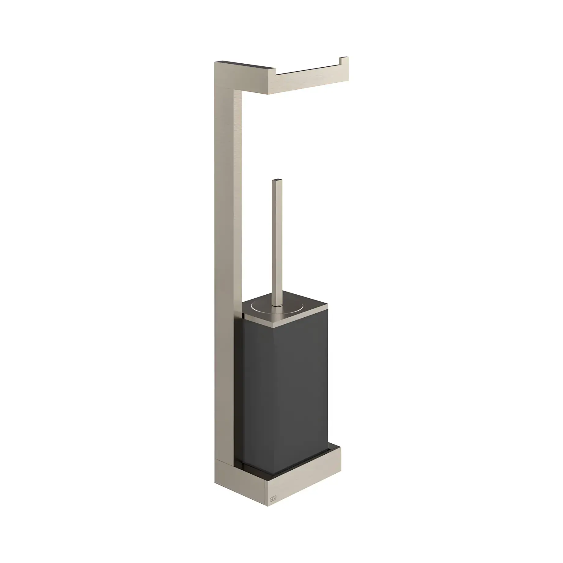 Стійка з йоржиком та тримачем Inverso Виробник 20868-149 Finox Brushed Nickel — вид спереду