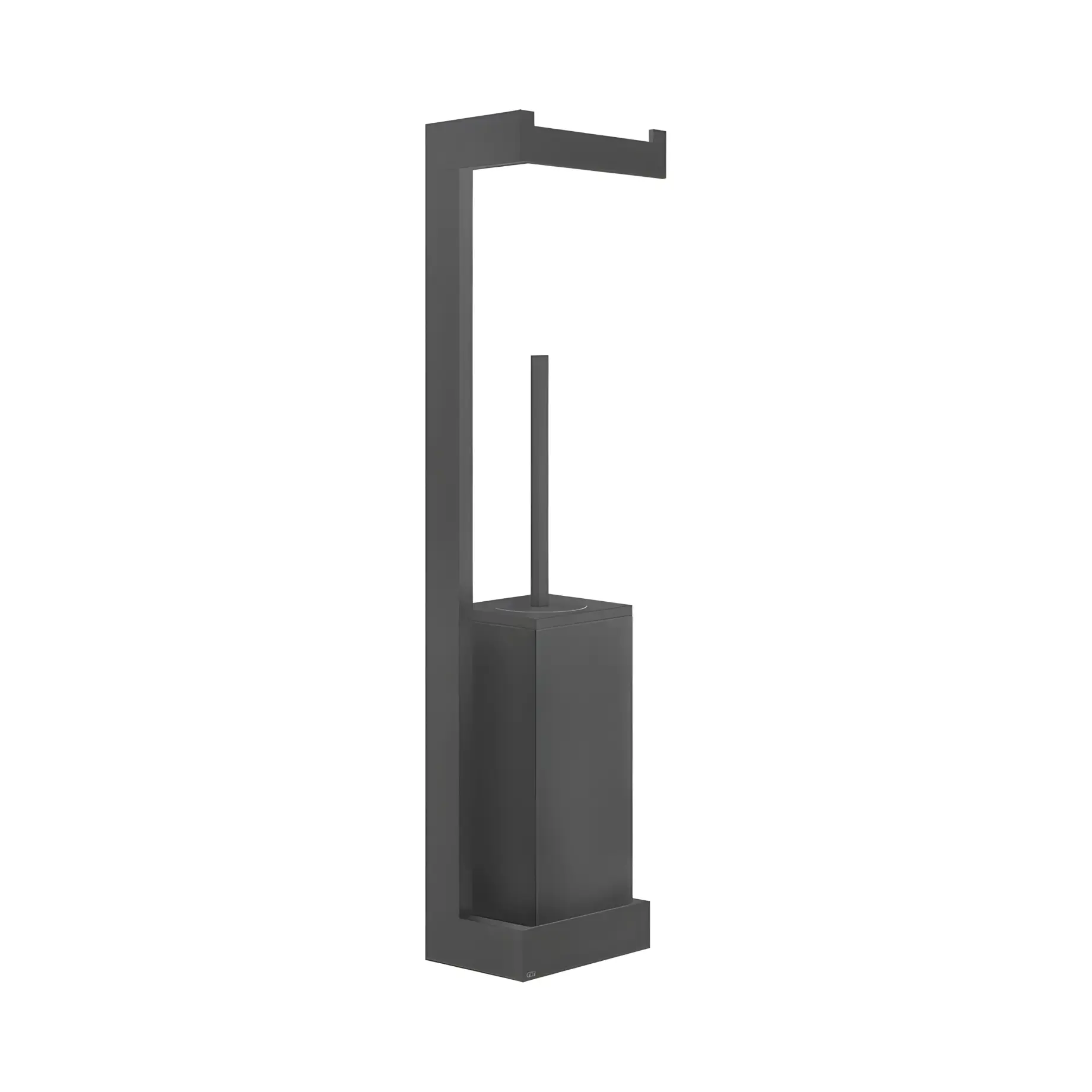 Стойка с ёршиком и держателем туалетной бумаги Inverso Производитель 20868-299 Matte Black — вид спереди