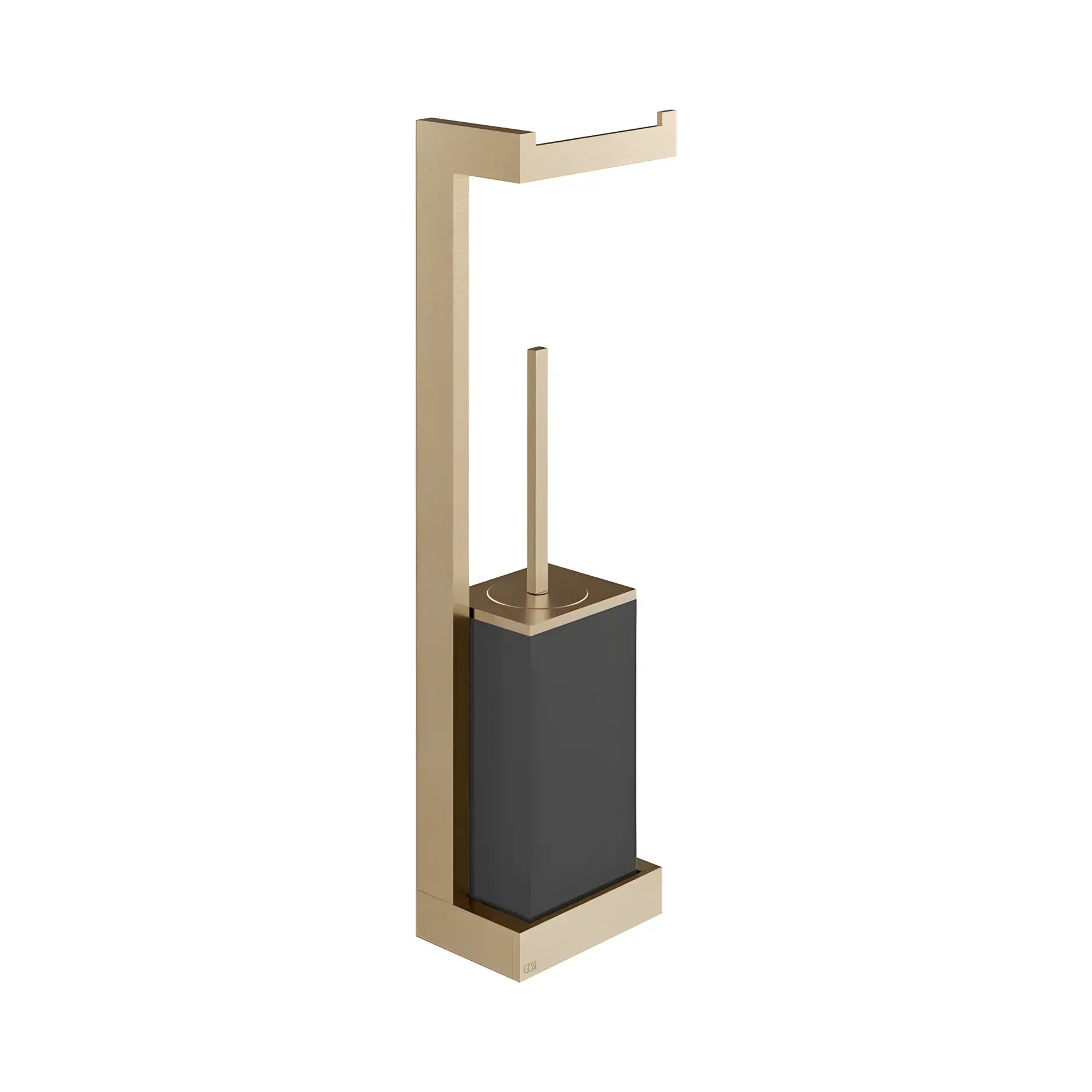 Стійка з йоржиком та тримачем Inverso Виробник 20868-726 Warm Bronze Br. PVD — вид спереду