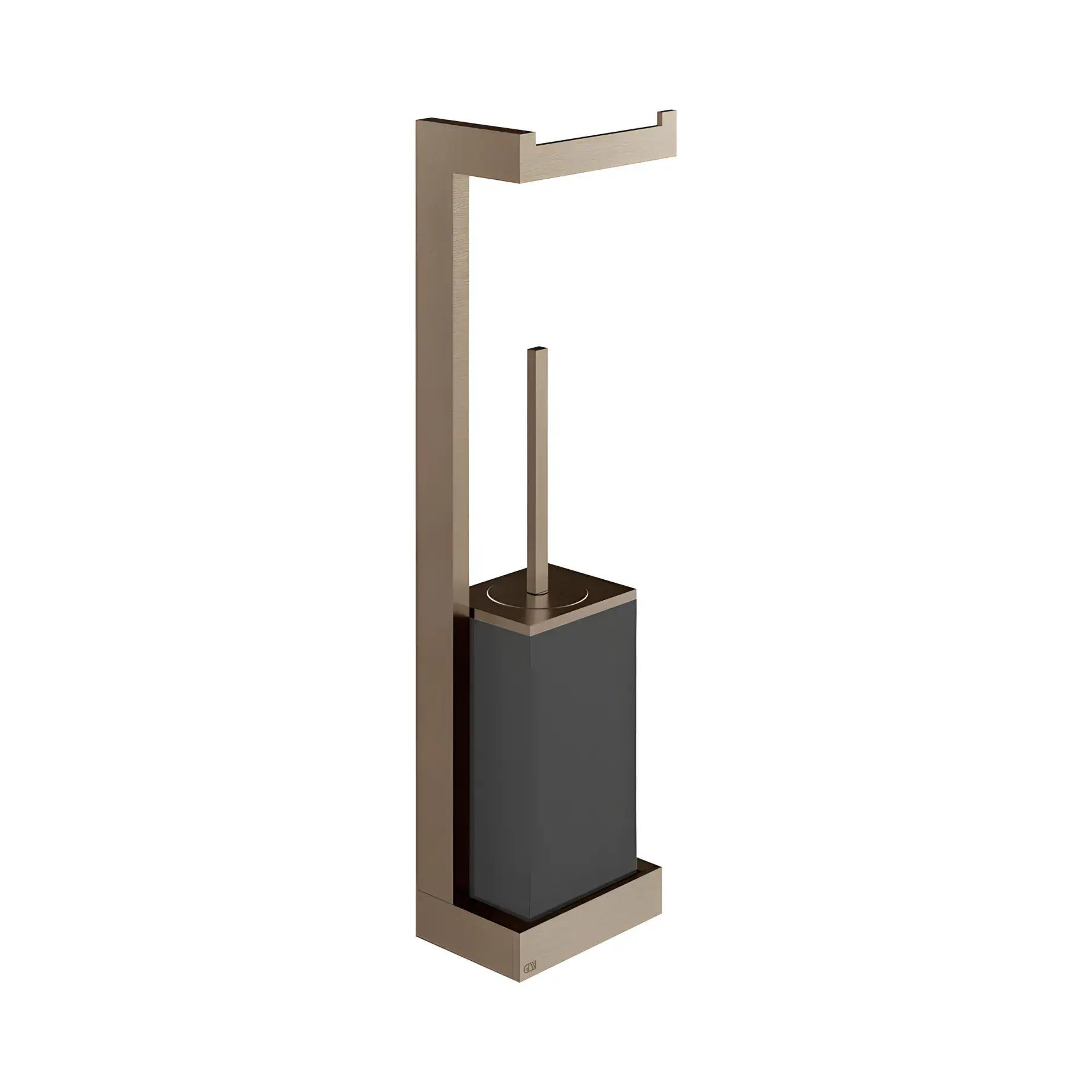 Стійка з йоржиком та тримачем Inverso Виробник 20868-761 Coffee Bronze Brushed PVD — вид спереду