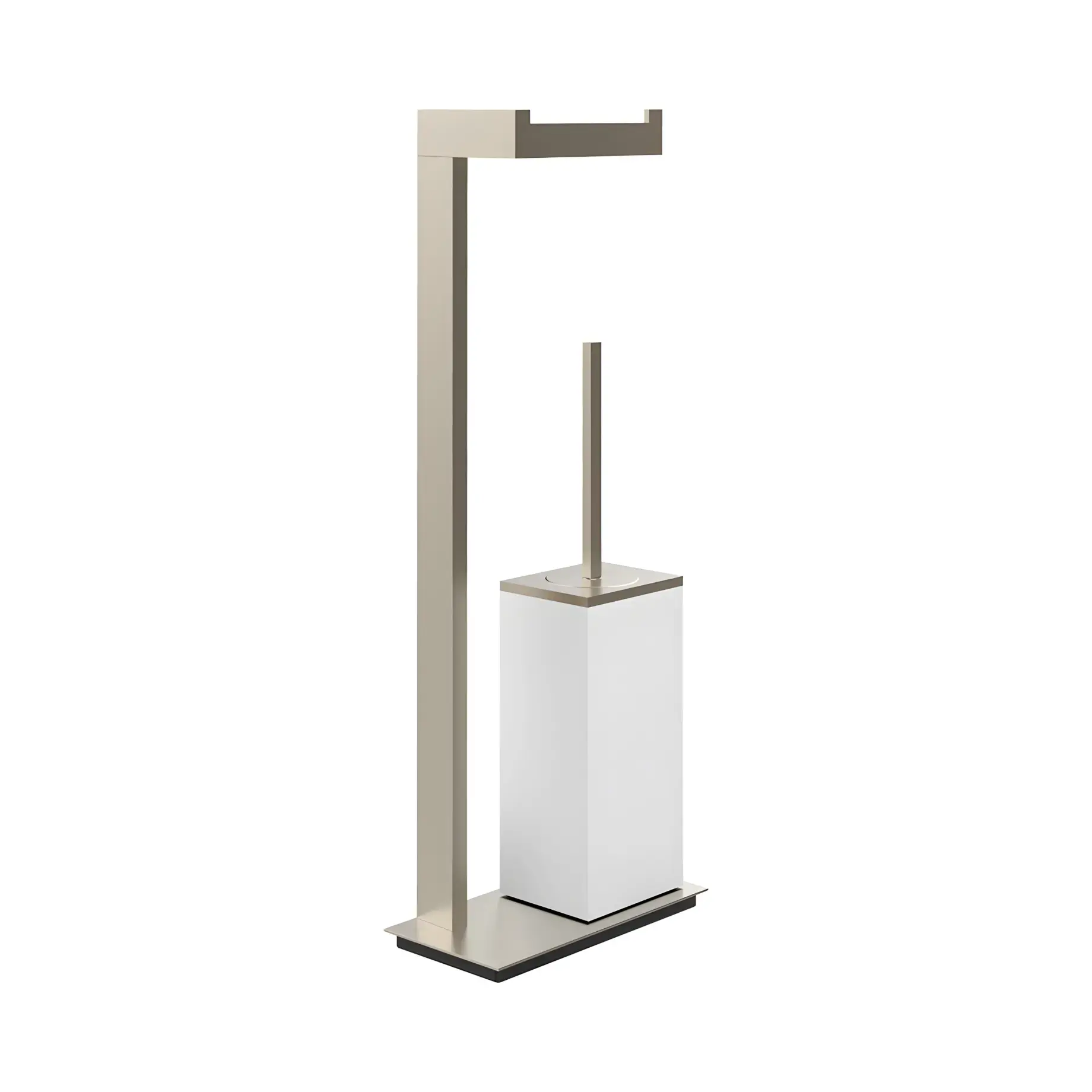Стійка з йоржиком та тримачем Inverso Виробник 20933-149 Finox Brushed Nickel — вид спереду