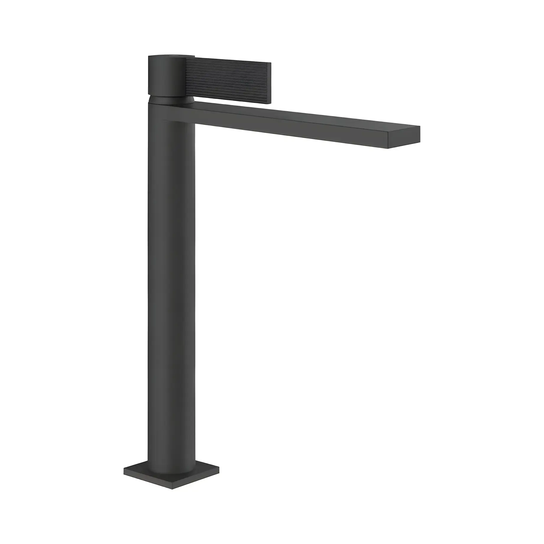 Змішувач для раковини високий Inverso Gessi 73504-299 Matte Black — вид на білому тлі