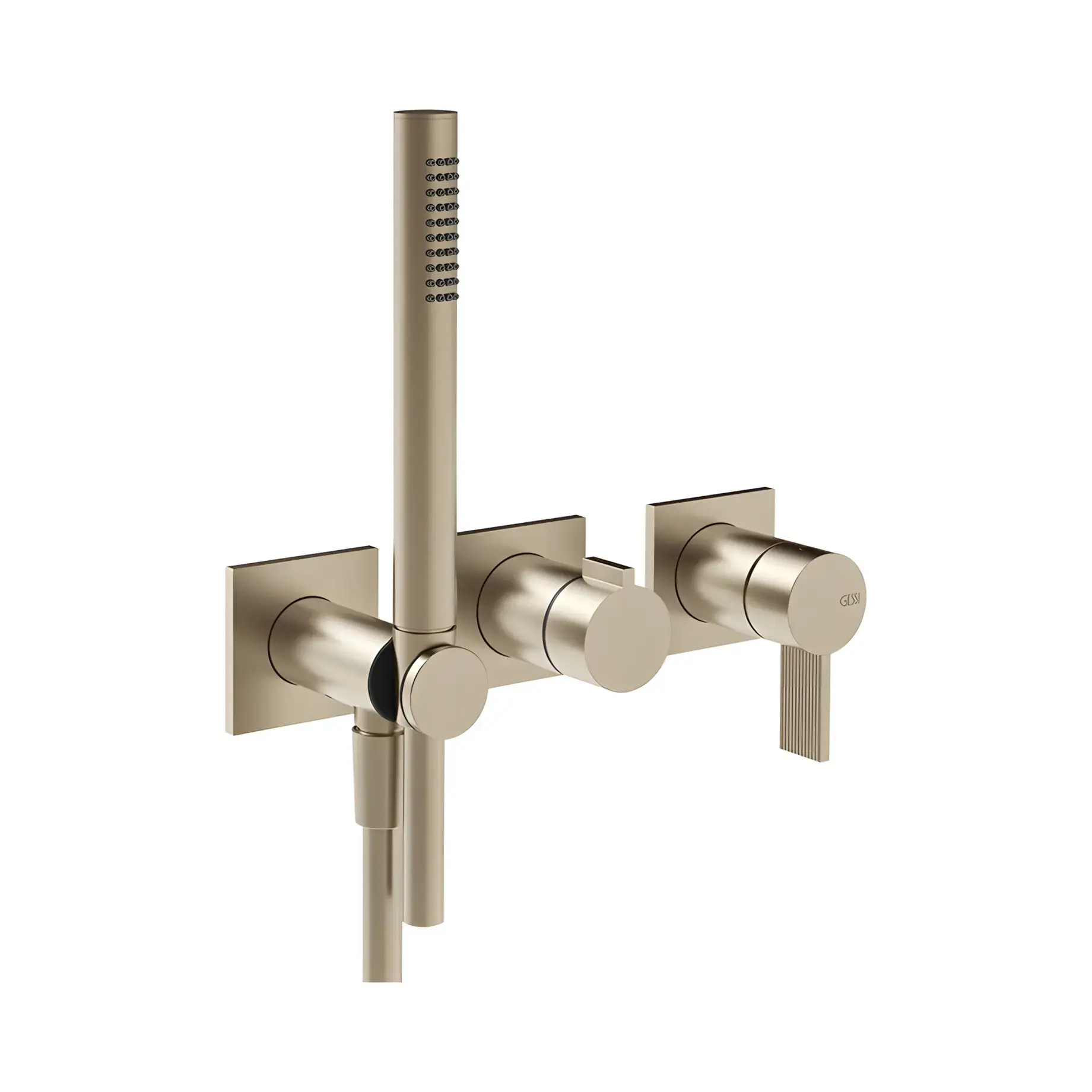 Змішувач для душу Inverso Виробник 73536-149 Finox Brushed Nickel — вид спереду