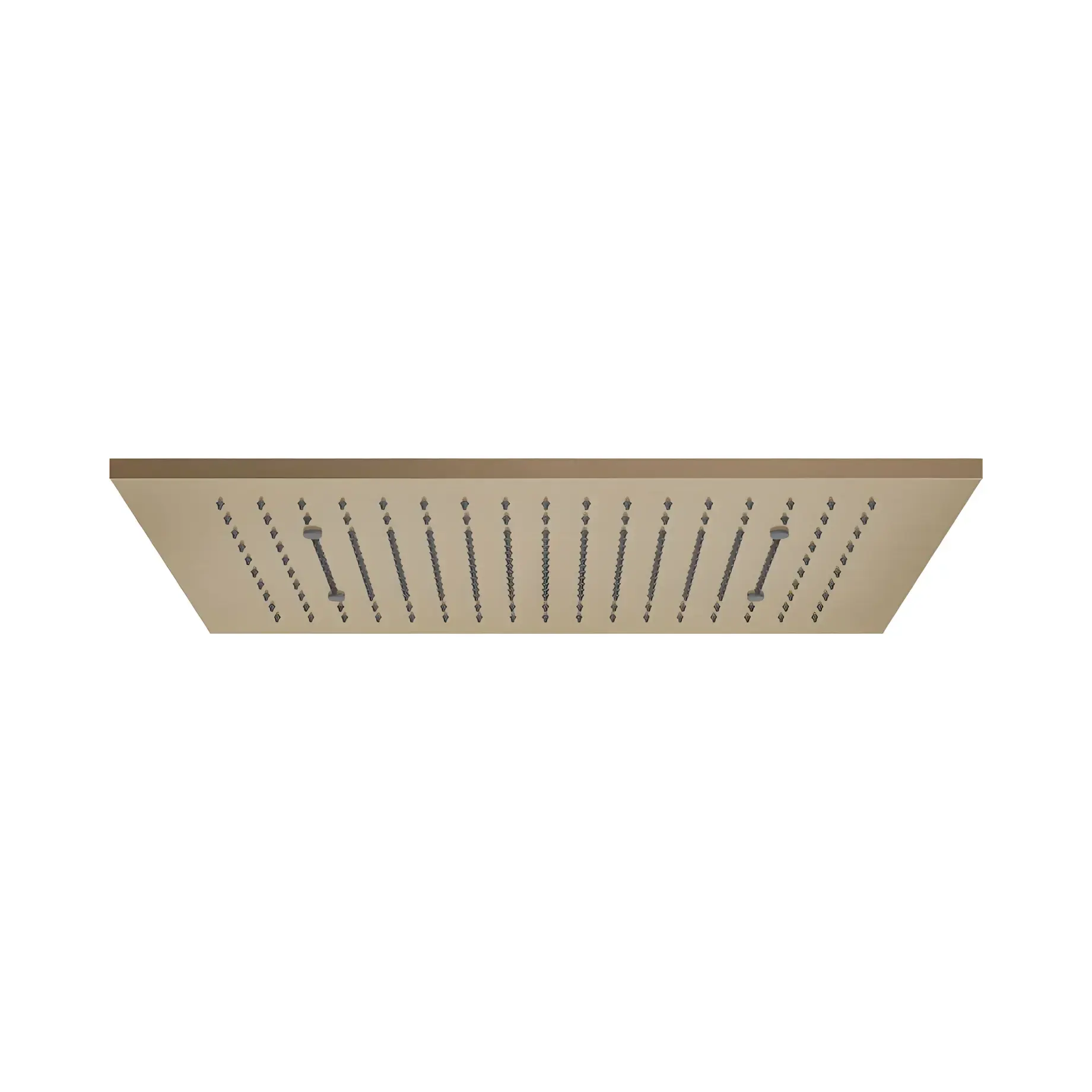 Верхній душ Minimali Gessi 57006-791 + 57805-238 Deep Bronze Brushed PVD — вид на білому тлі