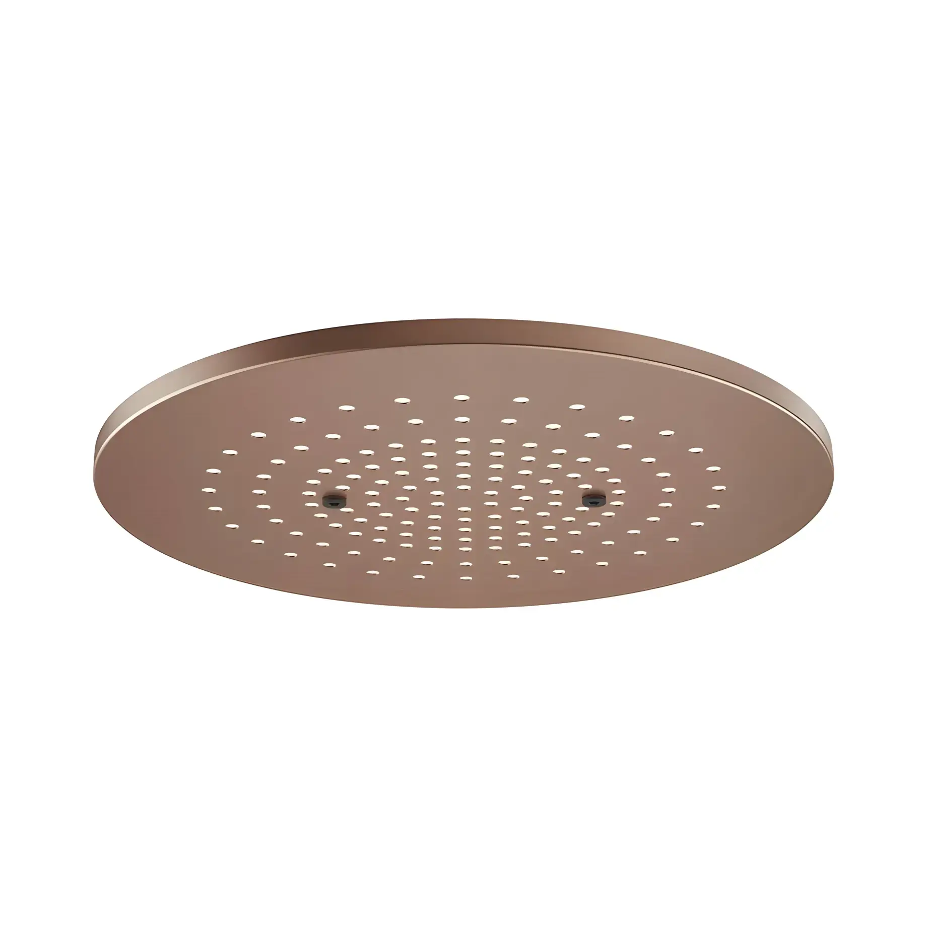 Верхній душ Minimali Gessi 57018-708 + 57803-238 Copper Brushed PVD — вид на білому тлі
