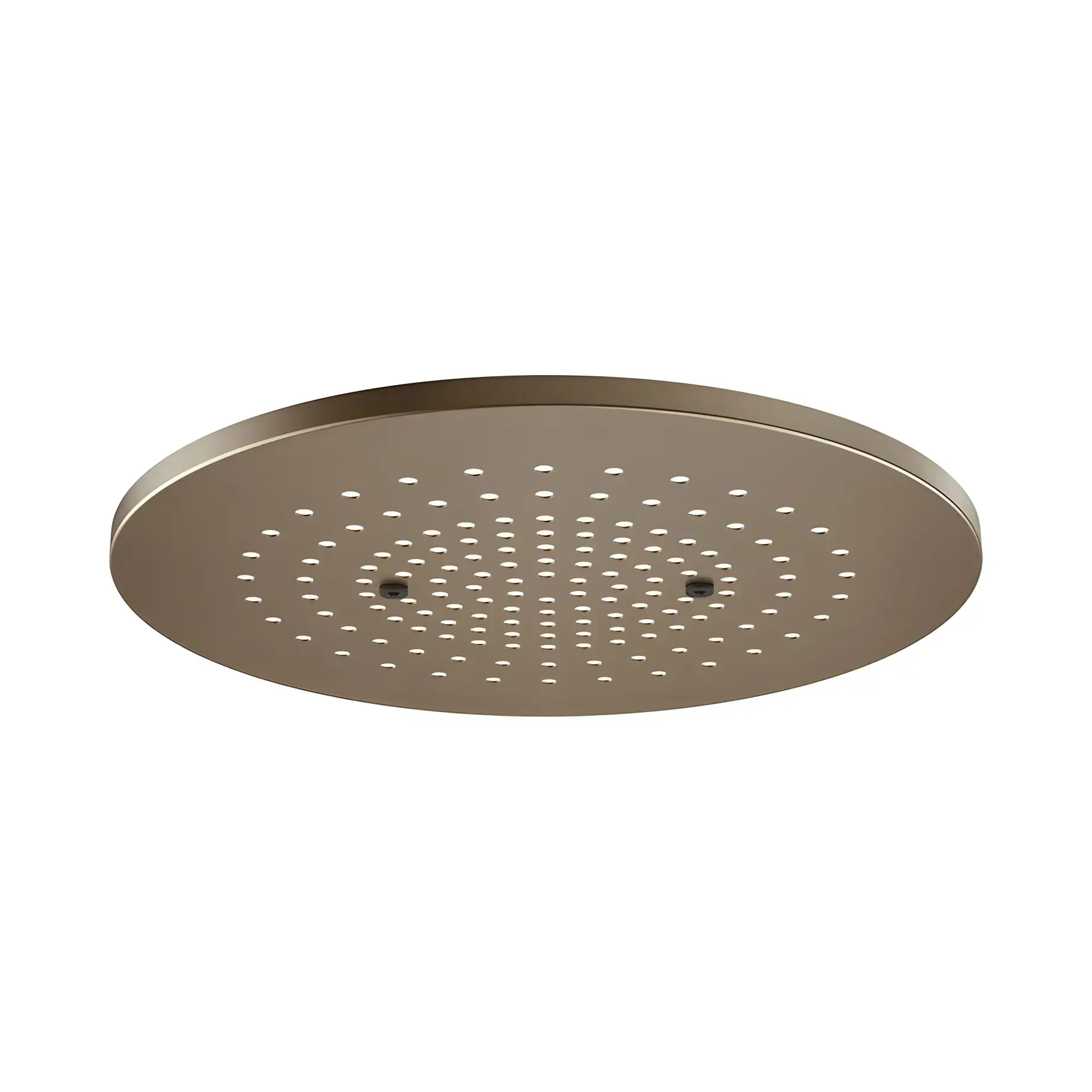 Верхній душ Minimali Gessi 57018-761 + 57803-238 Coffee Bronze Brushed PVD — вид на білому тлі