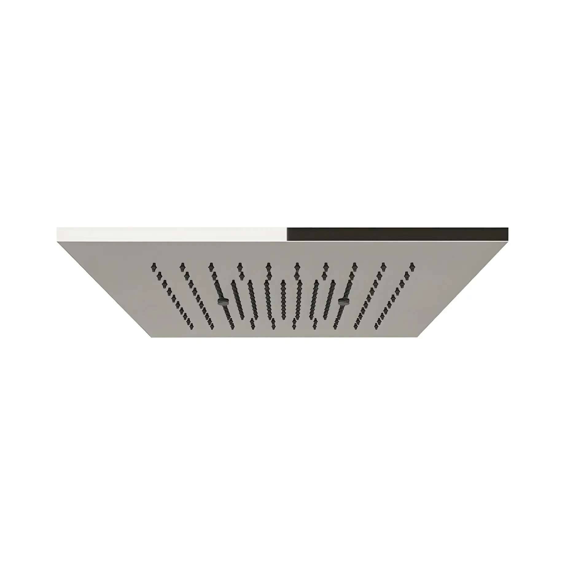 Верхній душ Minimali Gessi 57871-238 + 57801-238 Mirror Steel 35 х 35 см — вид на білому тлі