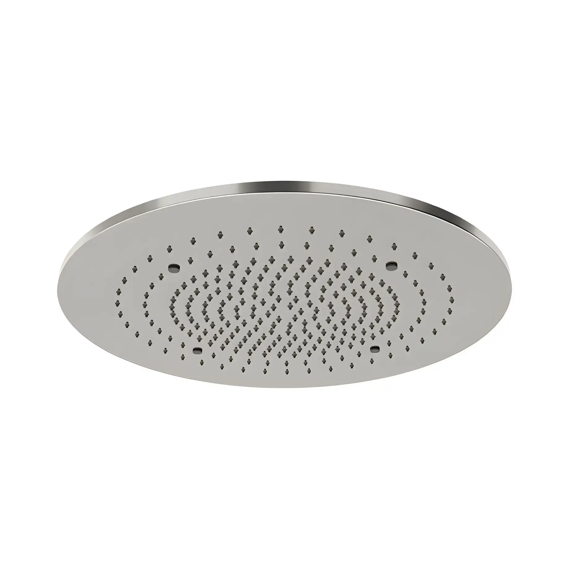 Верхній душ Minimali Gessi 57973-238 + 57903-238 Mirror Steel — вид на білому тлі