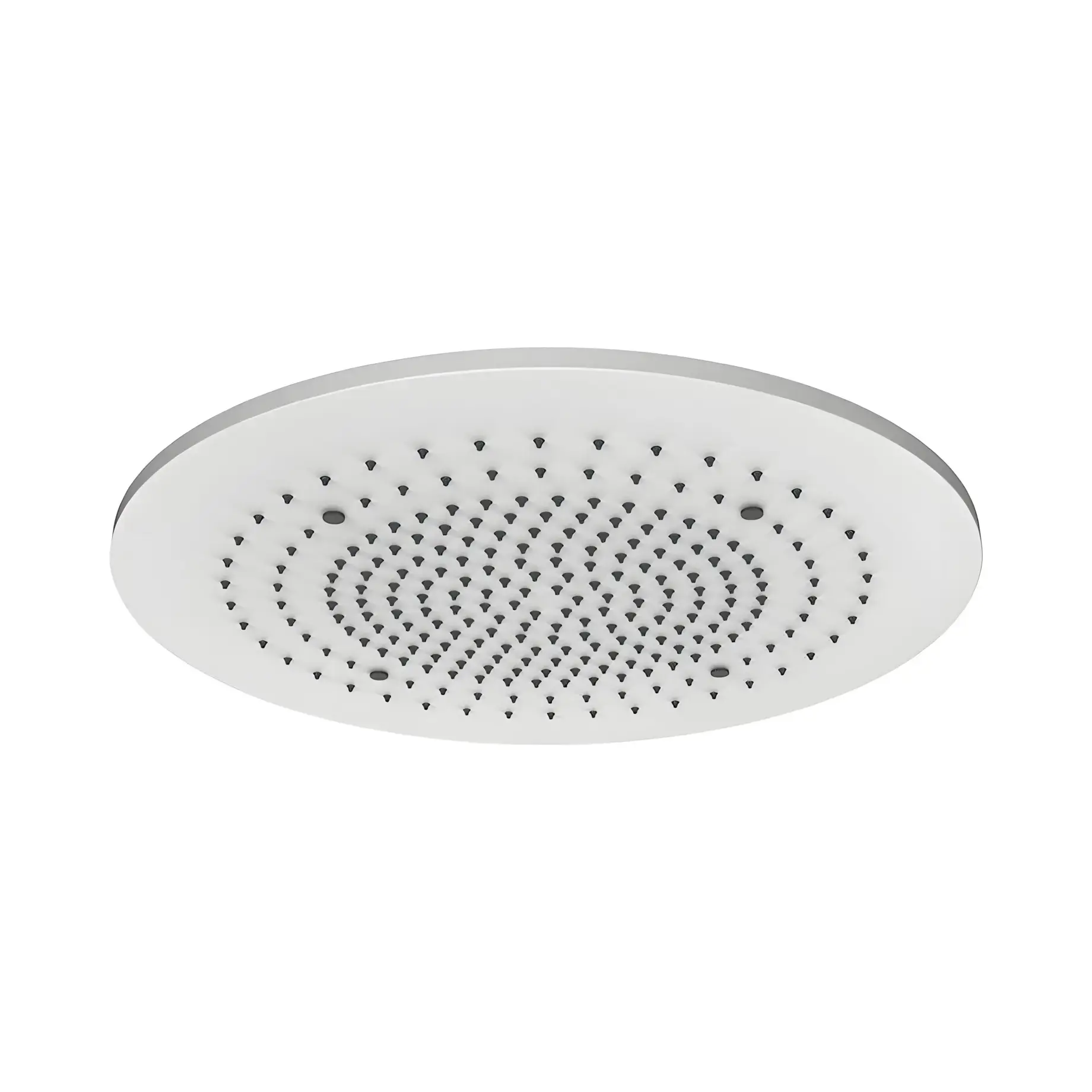 Верхній душ Minimali Gessi 57973-279 + 57903-238 Matte White — вид на білому тлі
