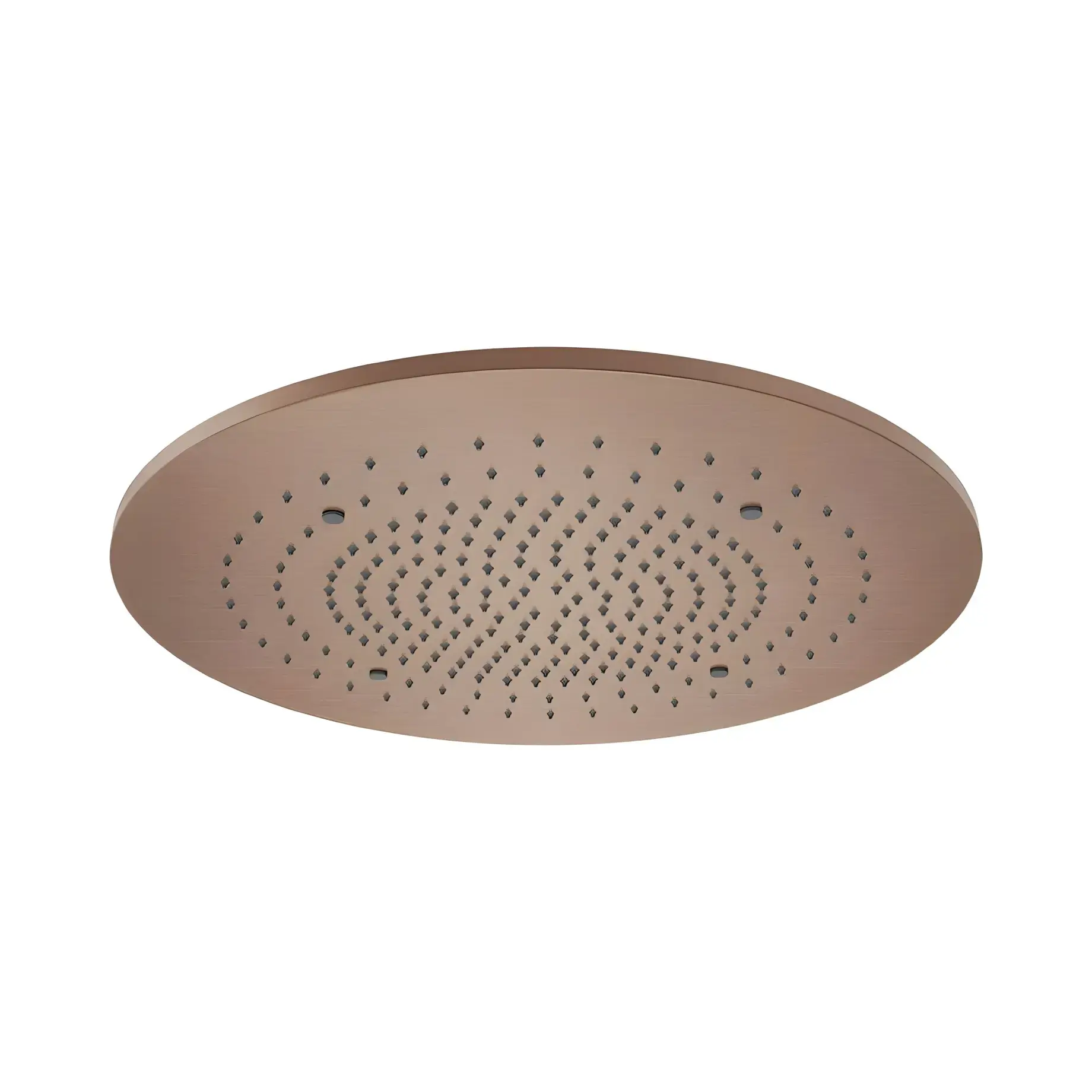 Верхній душ Minimali Gessi 57973-708 + 57903-238 Copper Brushed PVD — вид на білому тлі