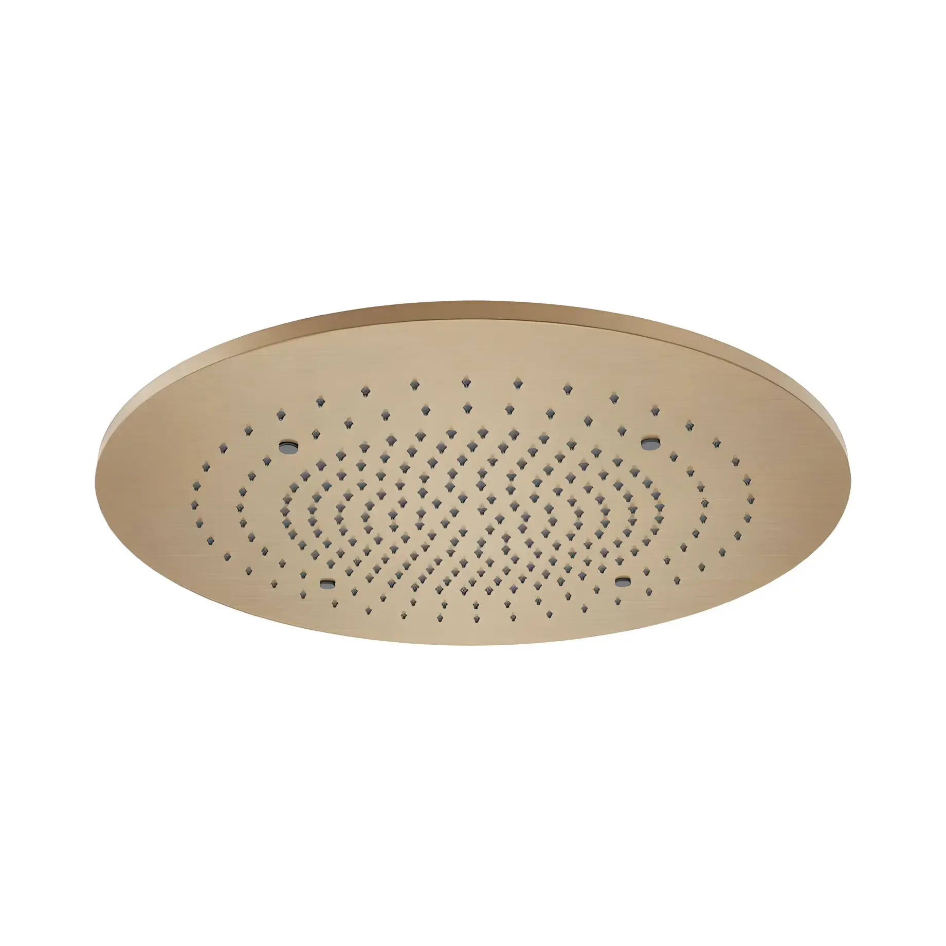 Верхній душ Minimali Gessi 57973-726 + 57903-238 Warm Bronze Brushed PVD — вид на білому тлі