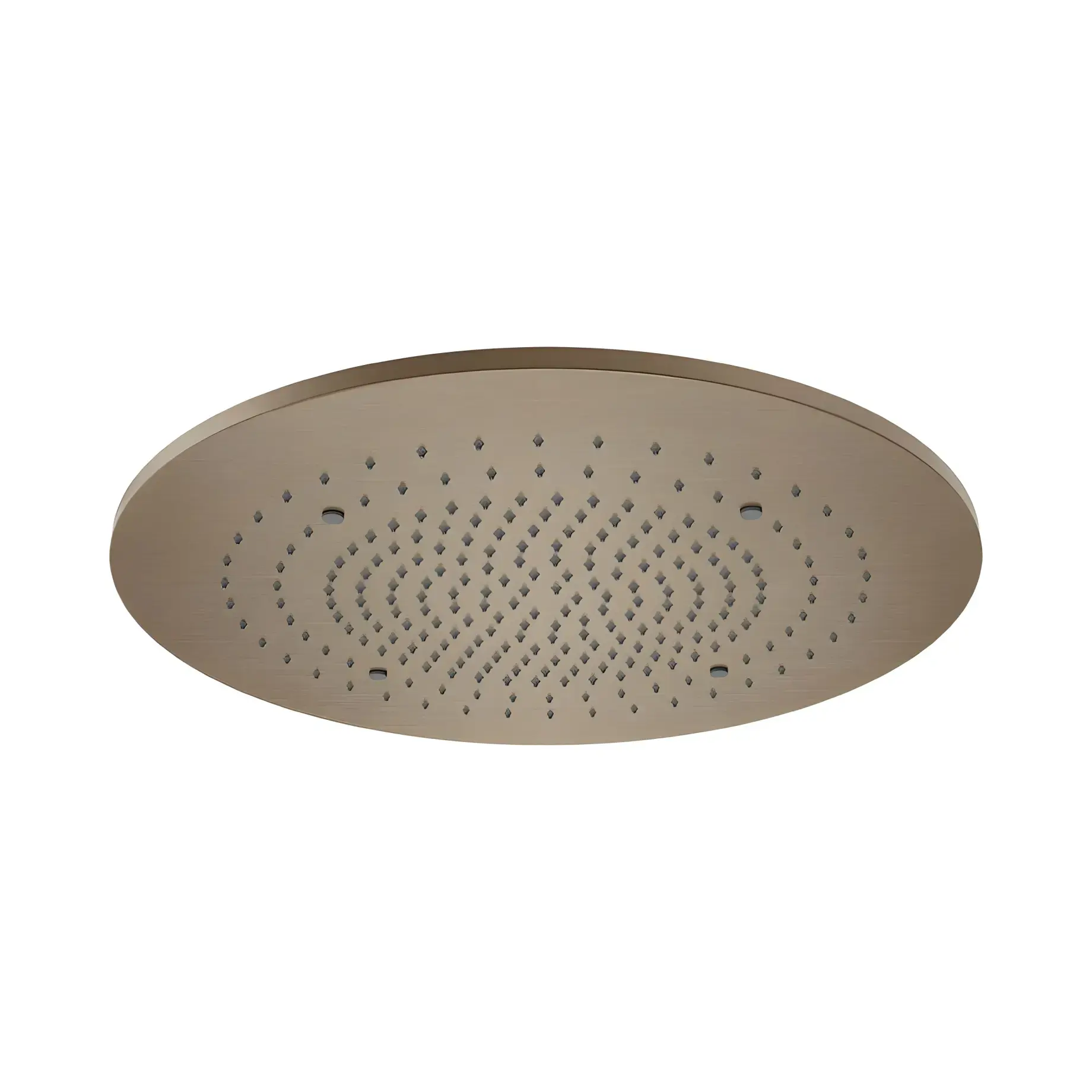 Верхній душ Minimali Gessi 57973-761 + 57903-238 Coffee Bronze Brushed PVD — вид на білому тлі