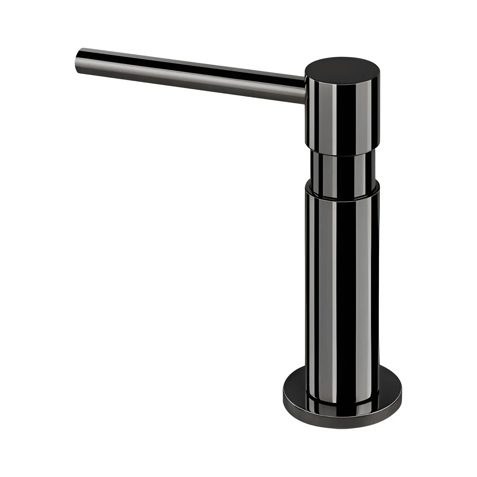 Дозатор рідкого мила Dispenser Oxygene Виробник 29651-706 Black Metal PVD — вид спереду