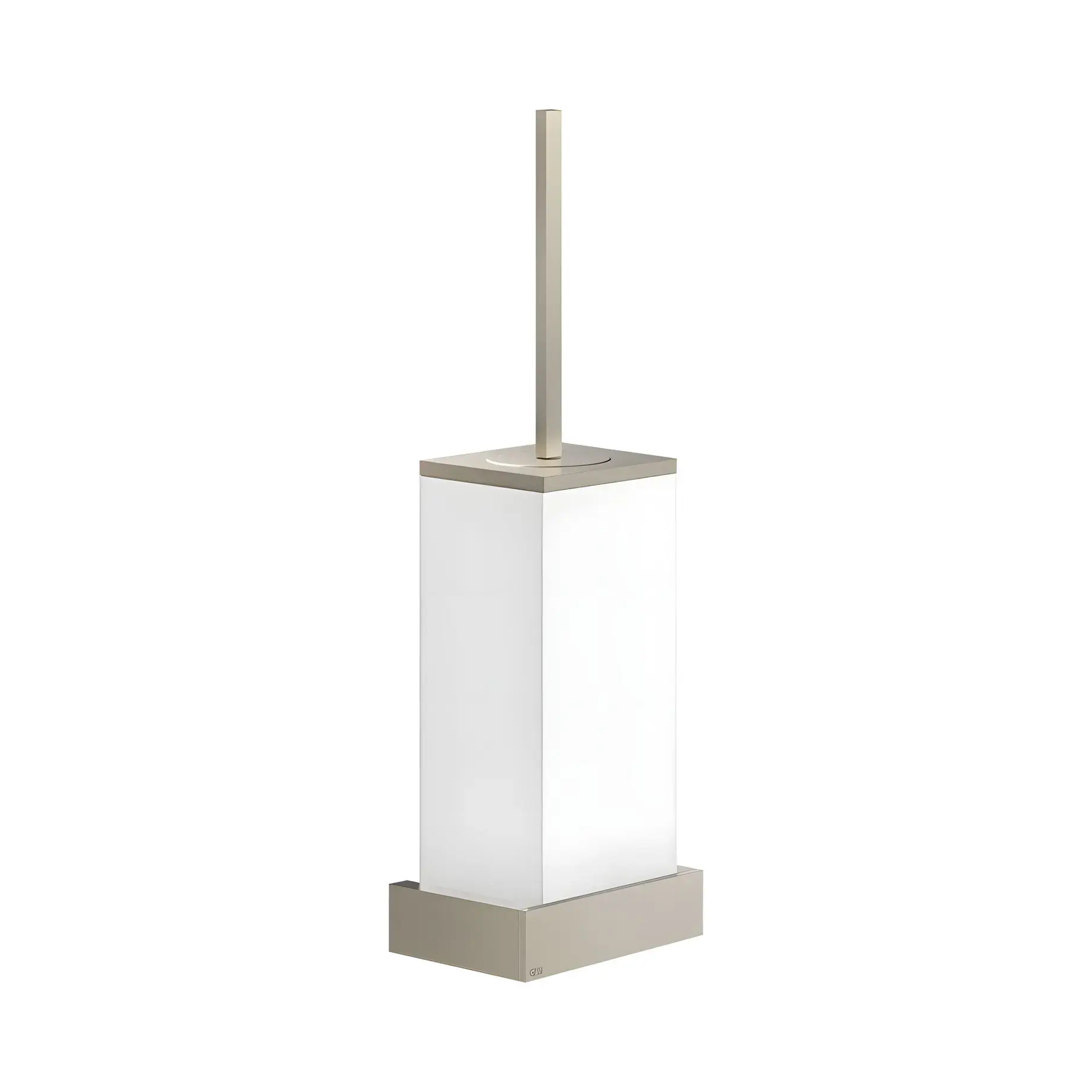 Щітка для унітазу Rettangolo Gessi 20819-149 Finox Brushed Nickel — вид на білому тлі