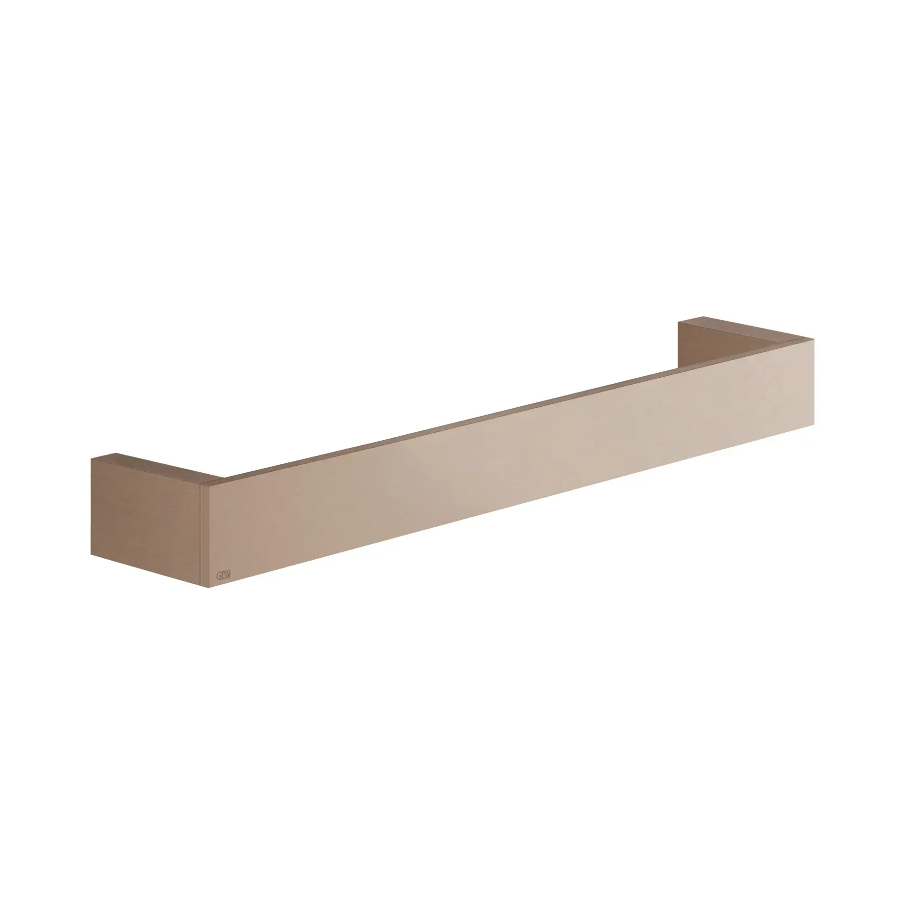 Тримач рушників Rettangolo Gessi 20897-708 Copper Brushed PVD — вид на білому тлі