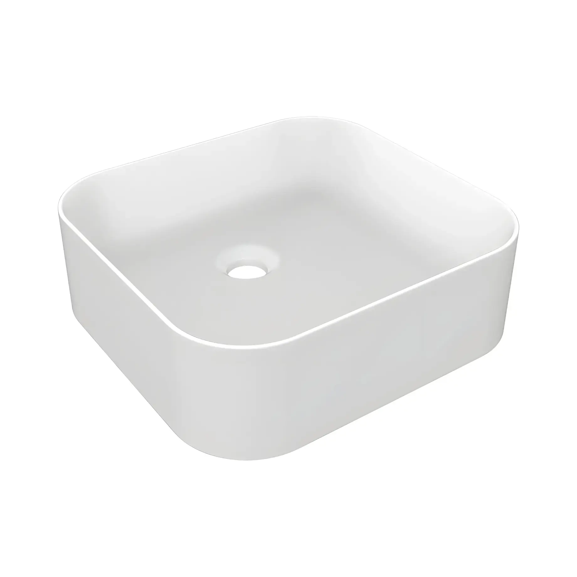 Раковина Tondo Виробник 43456-516 WHITE CERAMIC 39.4 х 37.4 см — вид спереду