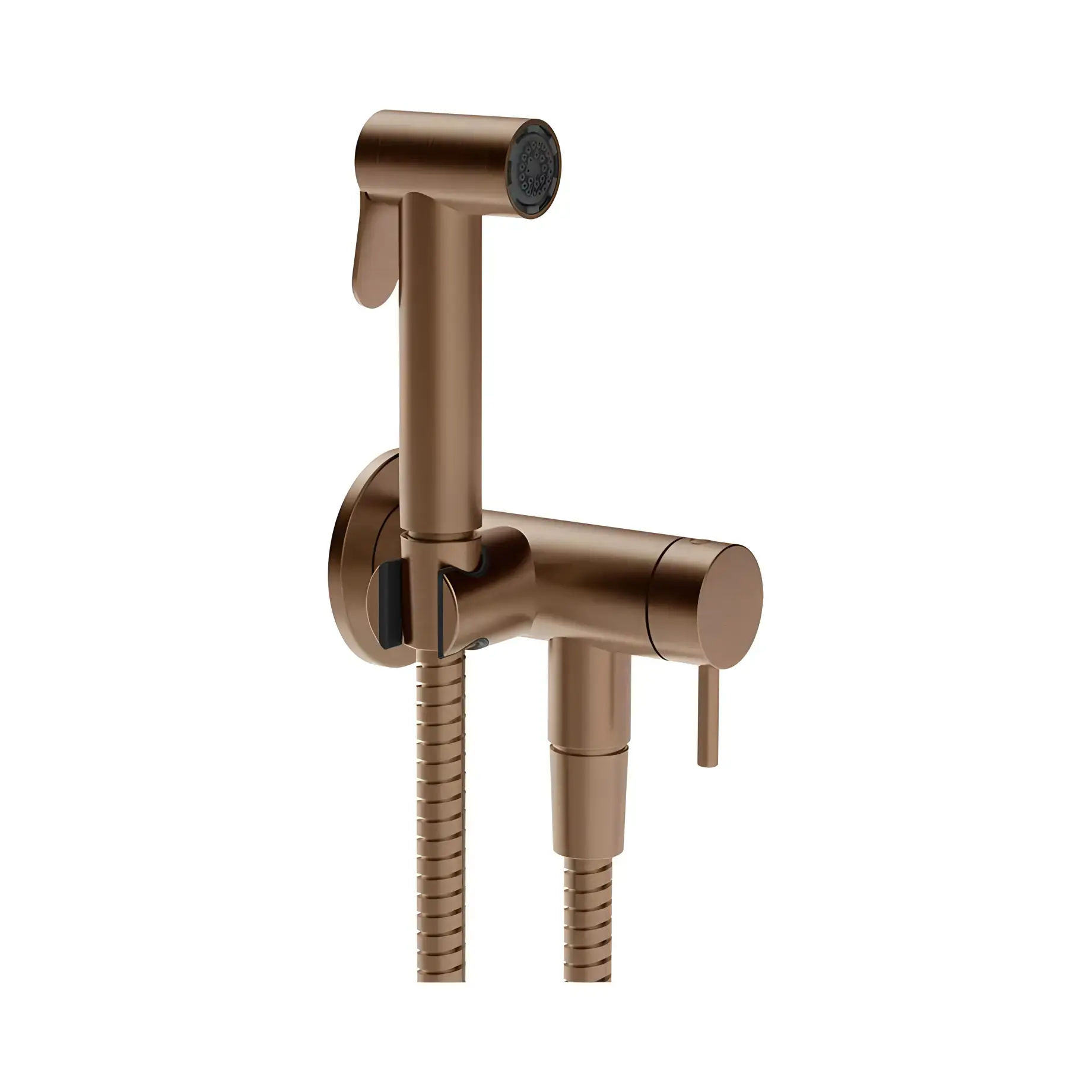 Гігієнічний душ Ventaglio Gessi 45230-761 Coffee Bronze Brushed PVD — вид на білому тлі