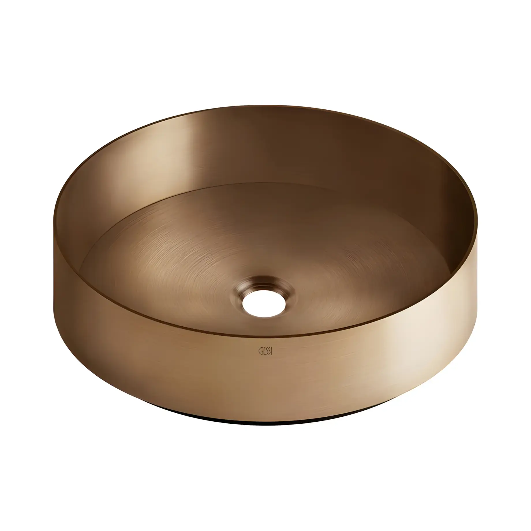 Раковина Gessi316 Производитель 54601-726 Warm Bronze Br. PVD 40 х 40 см — вид спереди