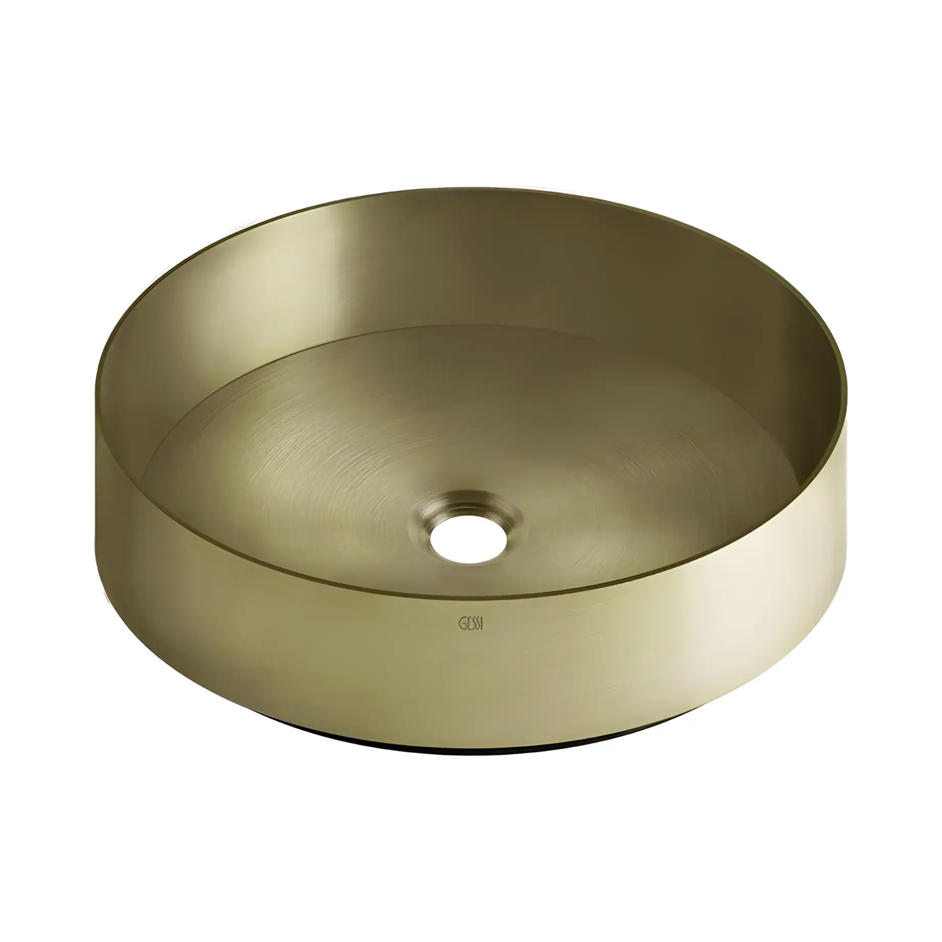 Раковина Gessi316 Производитель 54601-727 Brass Brushed PVD 40 х 40 см — вид спереди