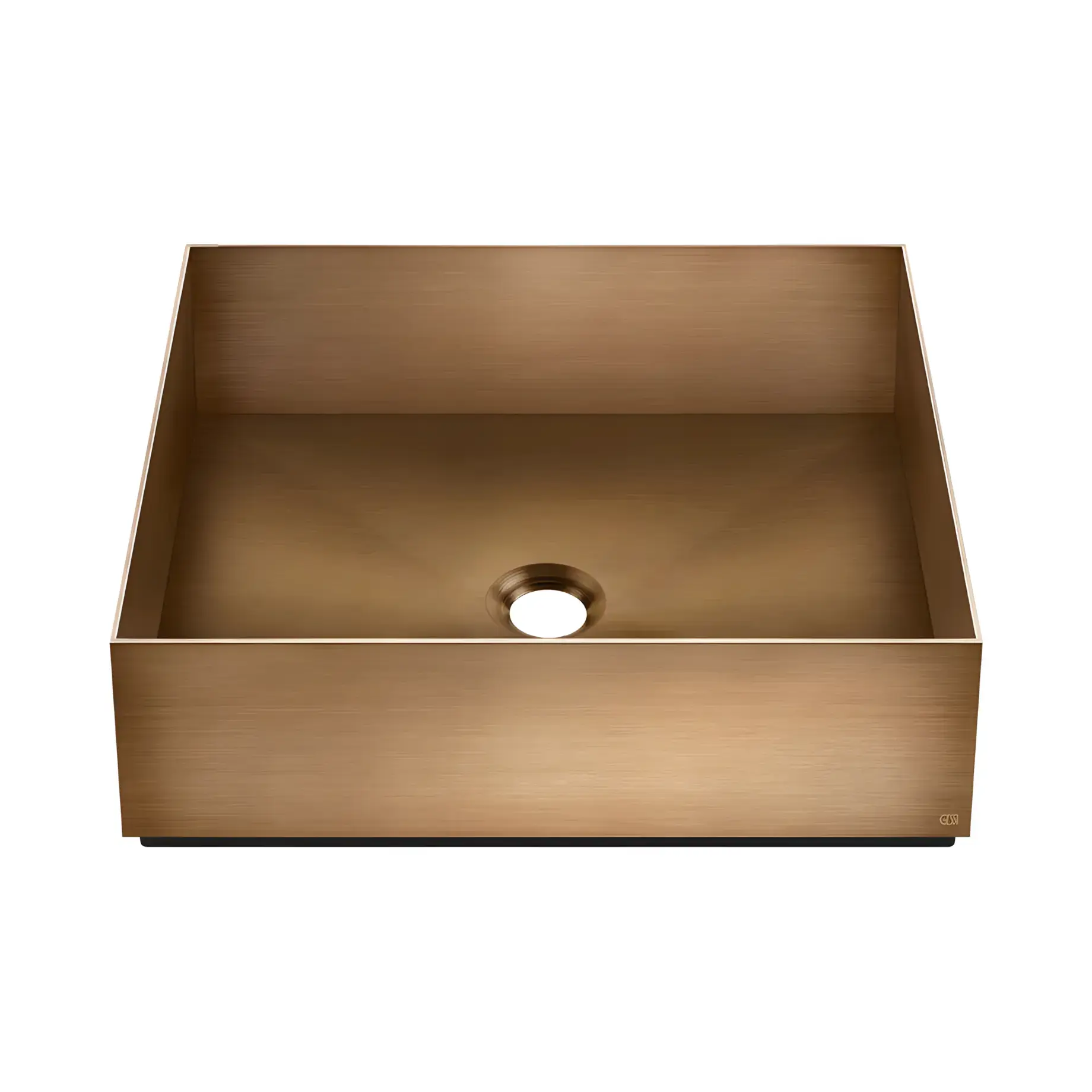 Раковина Gessi316 Виробник 54605-726 Warm Bronze Br. PVD 40 х 40 см — вид спереду