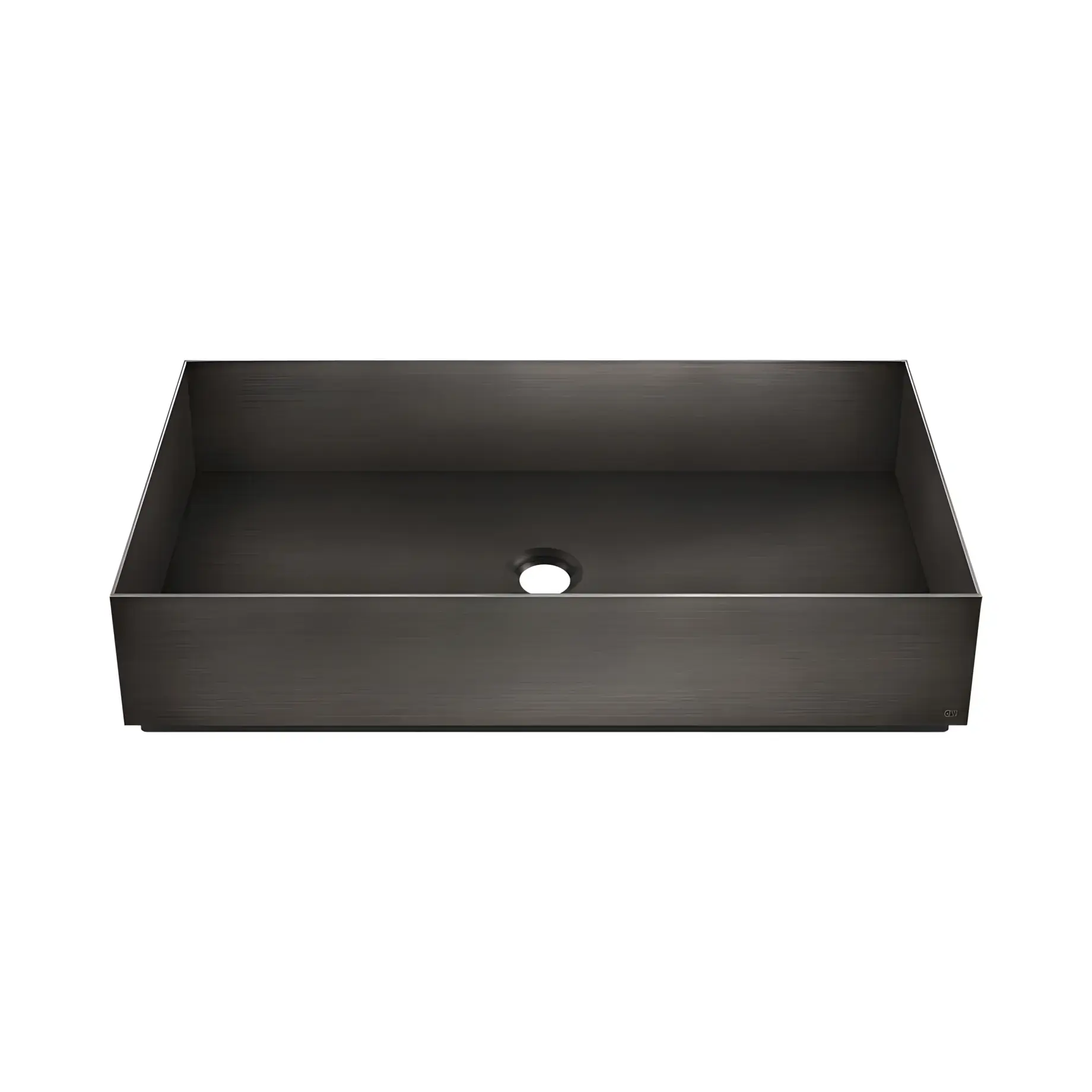 Раковина Gessi316 Производитель 54606-707 BLACK METAL BR. PVD 60 х 35 см — вид спереди