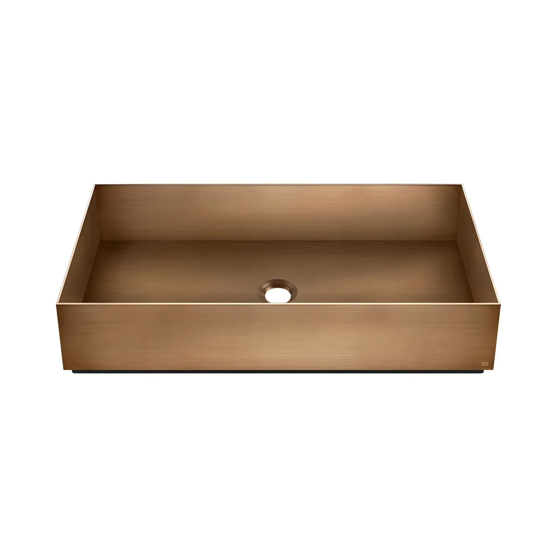 Раковина Gessi316 Виробник 54606-726 Warm Bronze Br. PVD 60 х 35 см — вид спереду