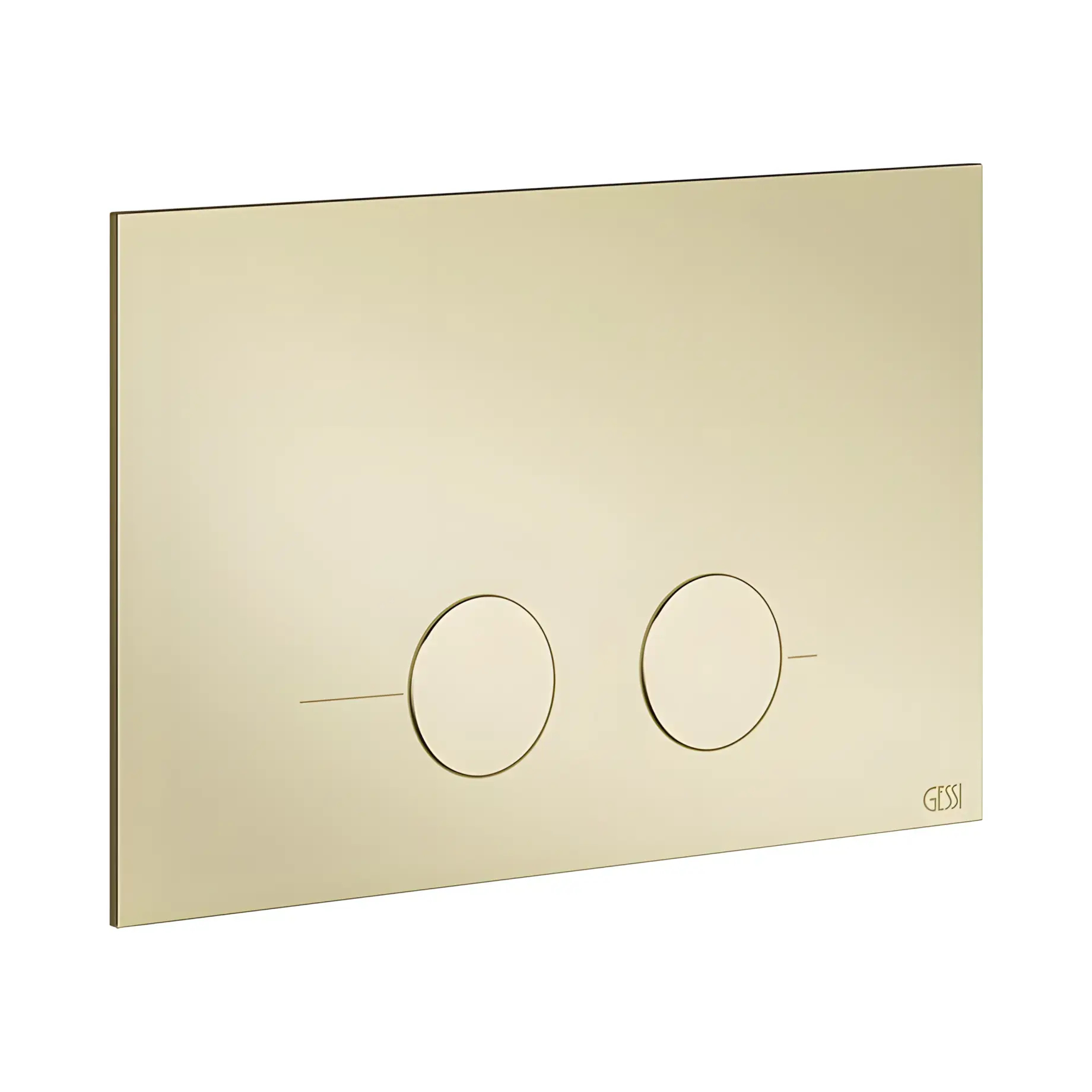 Змивна клавіша Gessi Виробник 54611-710 Brass PVD — вид спереду