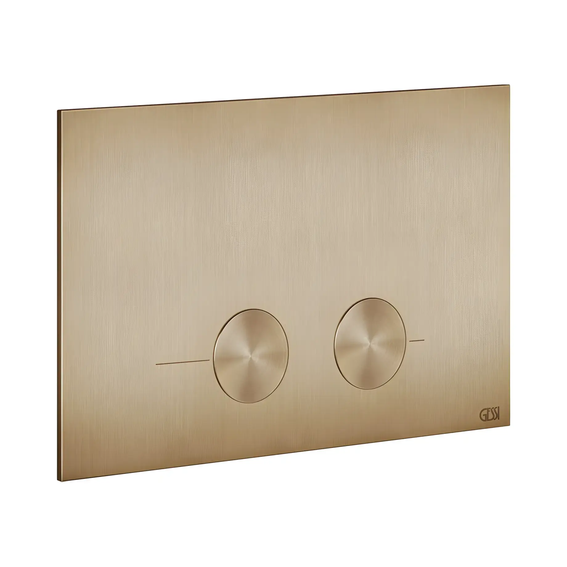 Змивна клавіша Gessi Виробник 54611-726 Warm Bronze Br. PVD — вид спереду