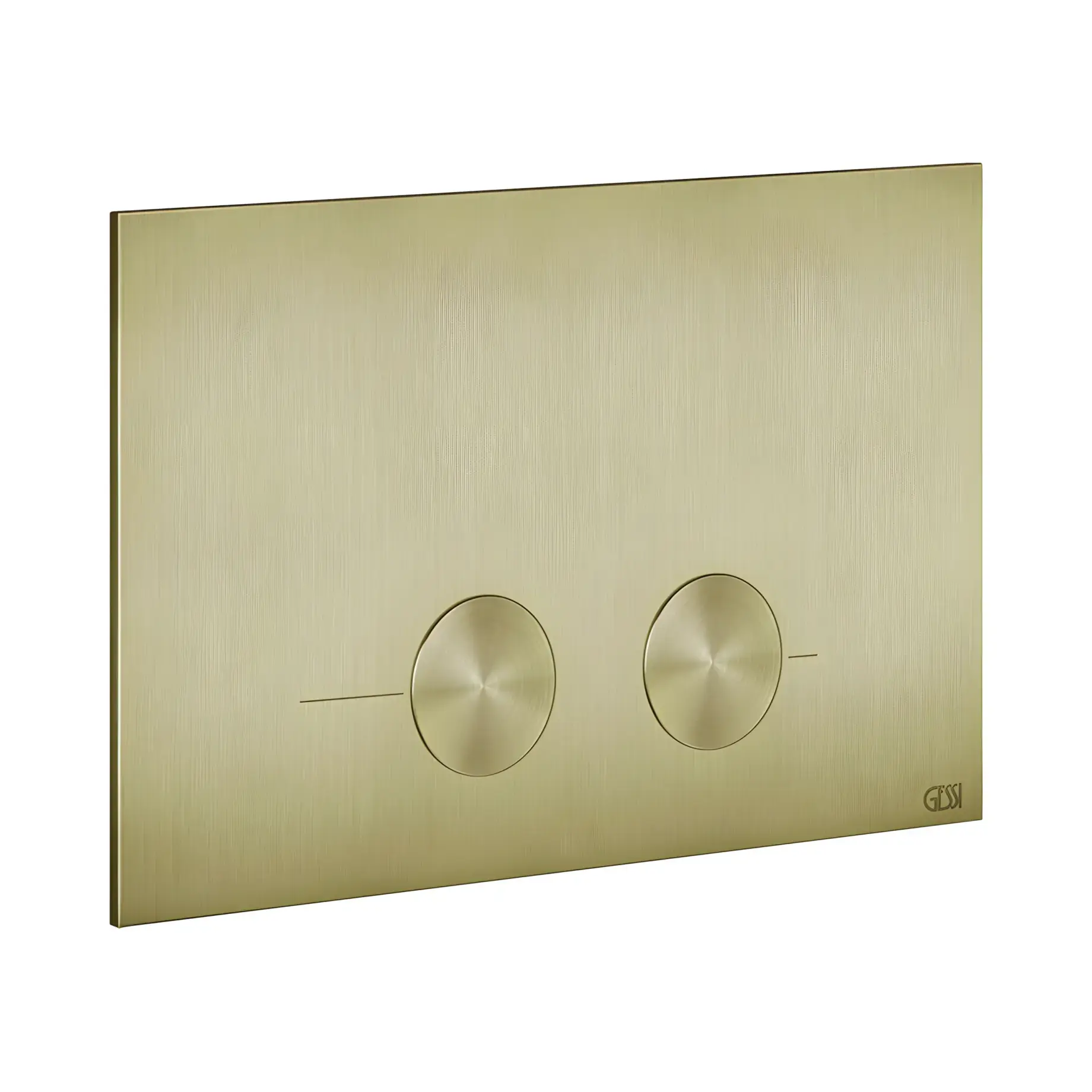 Змивна клавіша Gessi Виробник 54611-727 Brass Brushed PVD — вид спереду
