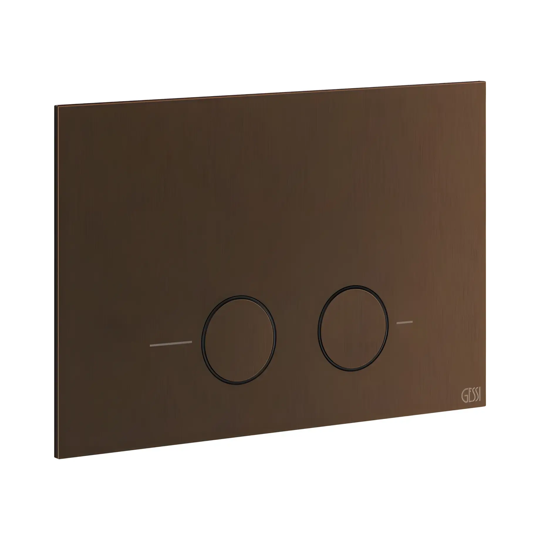 Змивна клавіша Gessi Виробник 54611-845 Dark Bronze — вид спереду