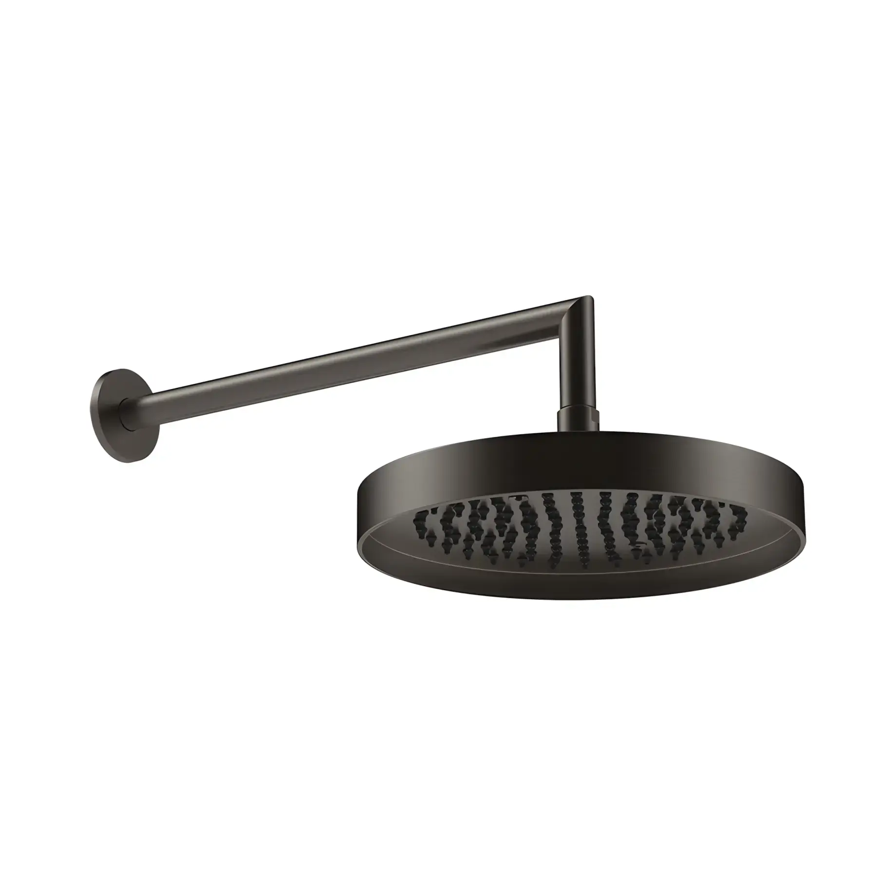 Верхній душ Tondo Виробник 63045-707 BLACK METAL BR. PVD Ø25 см — вид спереду