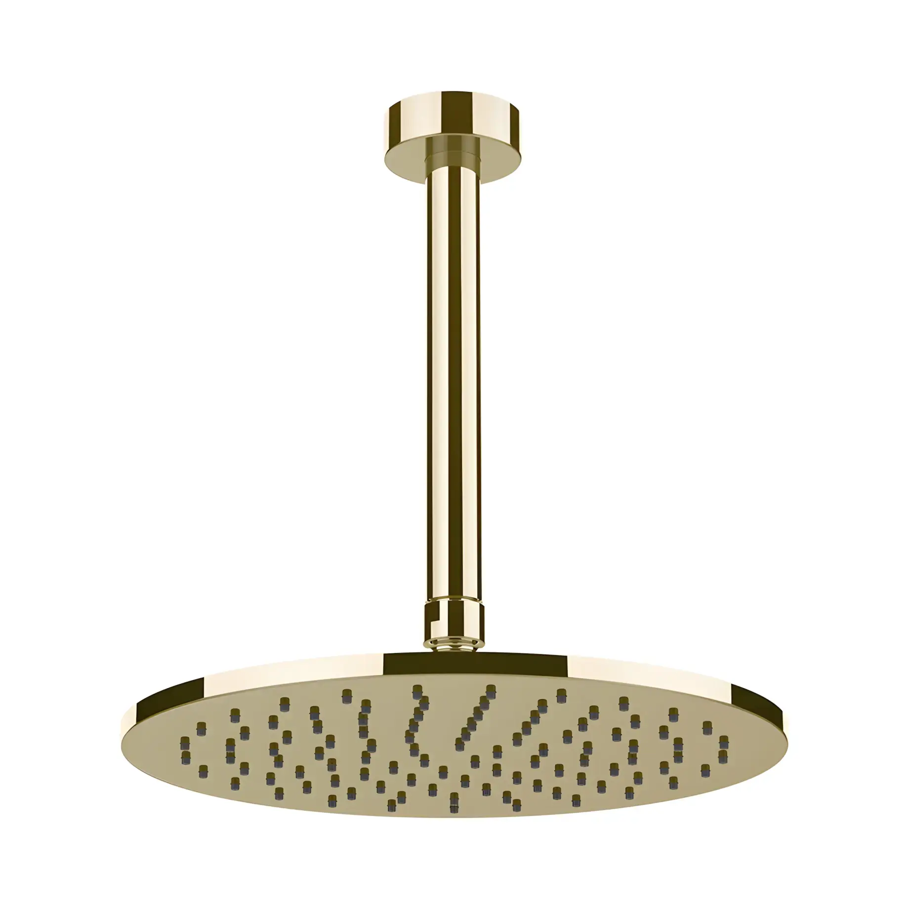 Верхній душ Ventaglio Виробник 63352-710 Brass PVD Ø25 см — вид спереду