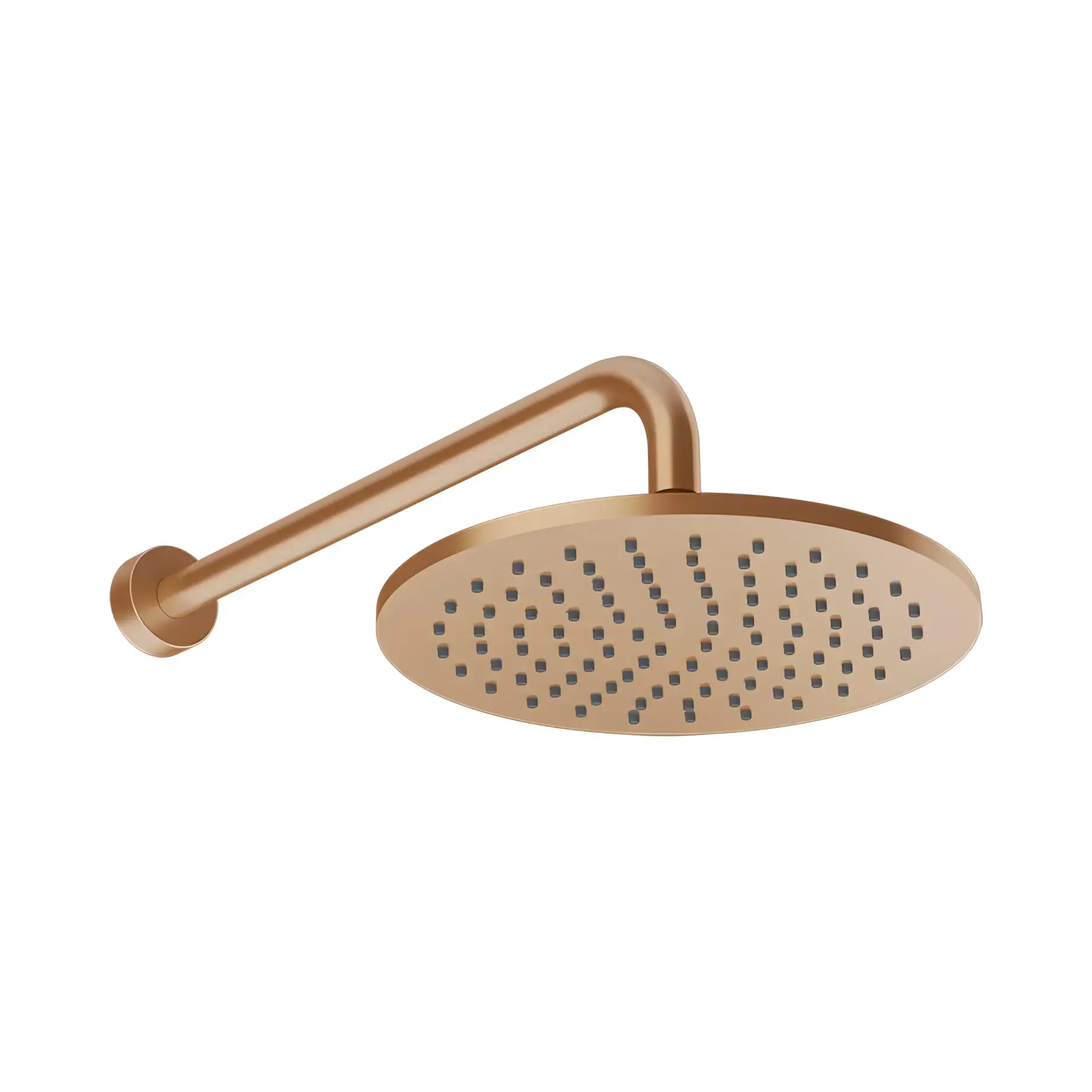 Верхній душ Origini Виробник 66148-726 Warm Bronze Br. PVD Ø25 см — вид спереду