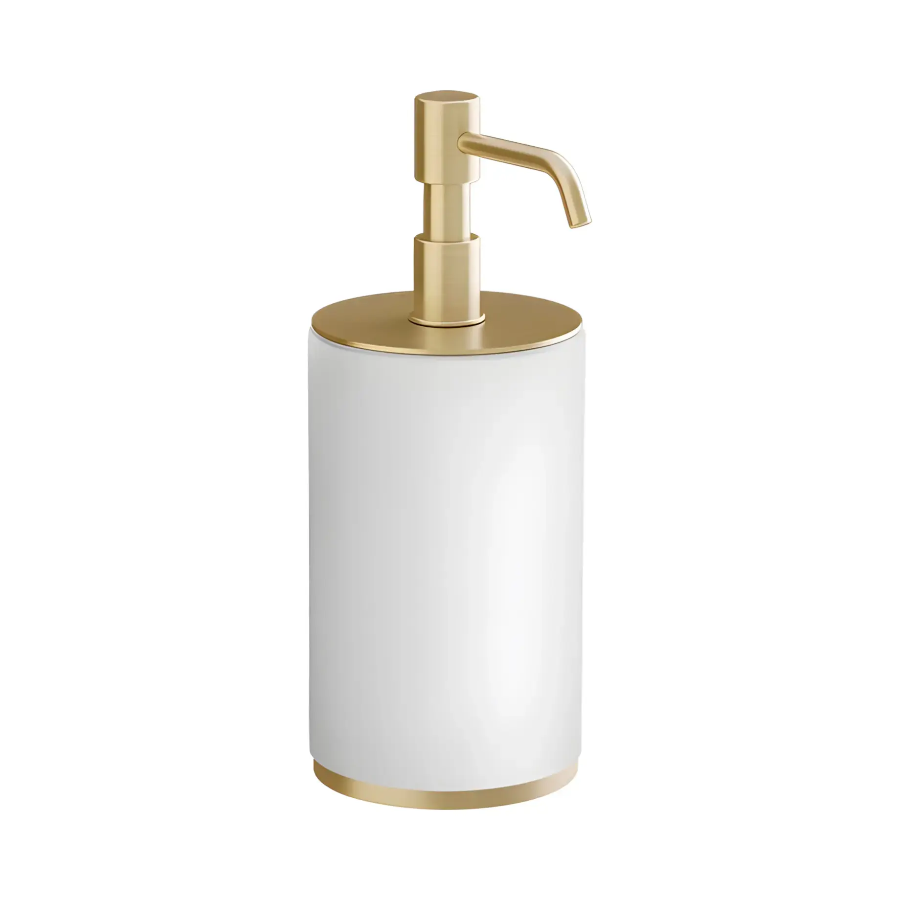 Дозатор для рідкого мила Ventaglio Виробник 66437-727 Brass Brushed PVD — бічний ракурс