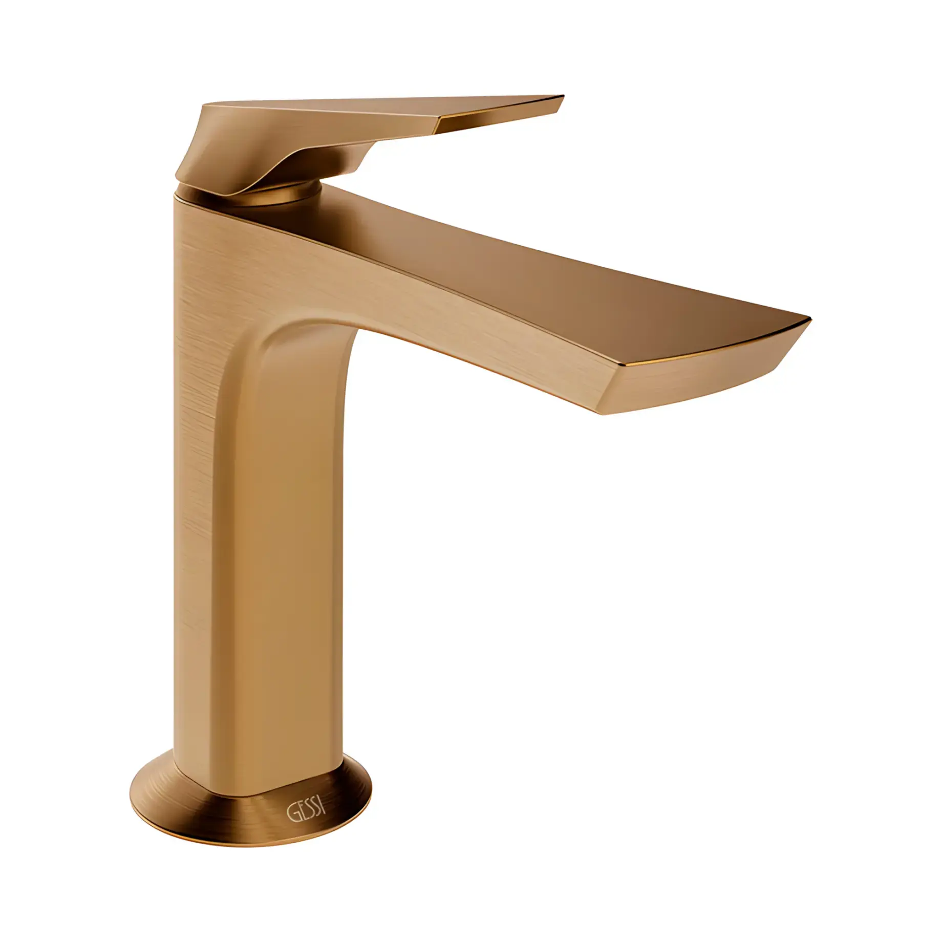 Змішувач для раковини Ventaglio Gessi 72002-726 Warm Bronze Br. PVD — вид спереду