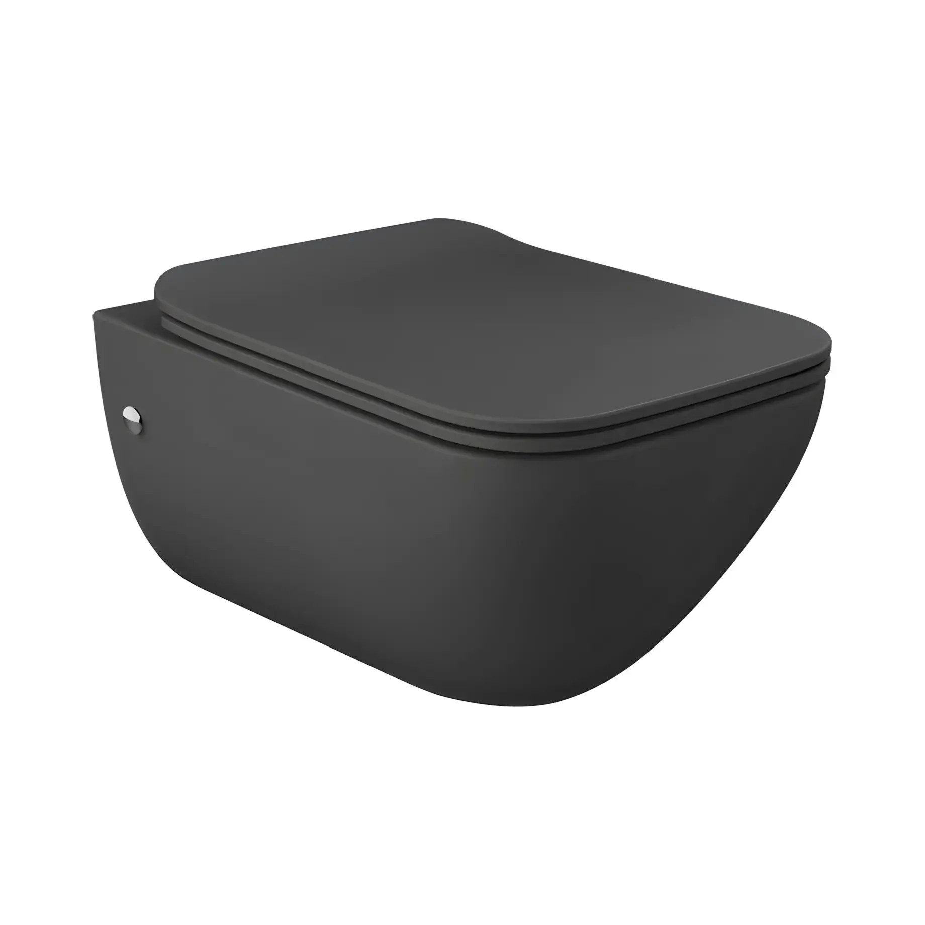 Підвісний унітаз Goccia Виробник 39118-532 MATT BLACK CERAMIC — вид спереду