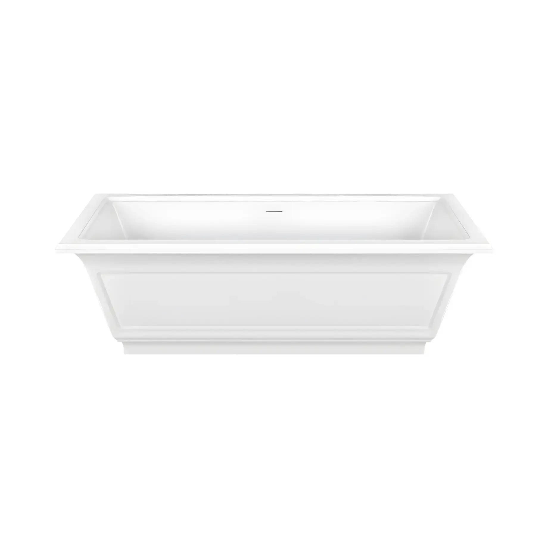 Ванна Eleganza Виробник 46715-521 CRISTALPLANT MATT WHITE 180 х 85 см — вид спереду