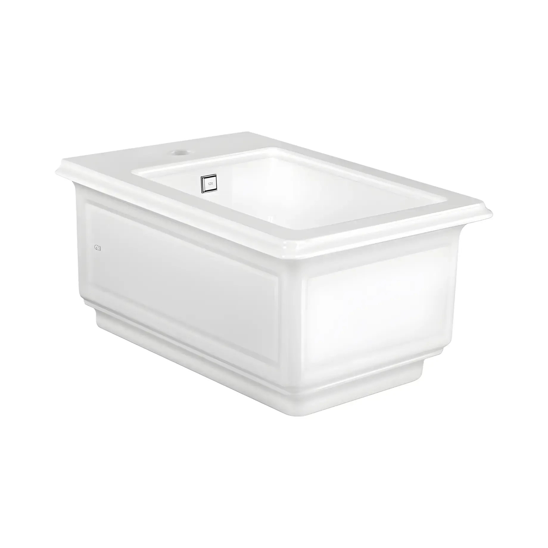 Підвісне біде Eleganza Виробник 46755-518 WHITE  CERAMIC — вид спереду
