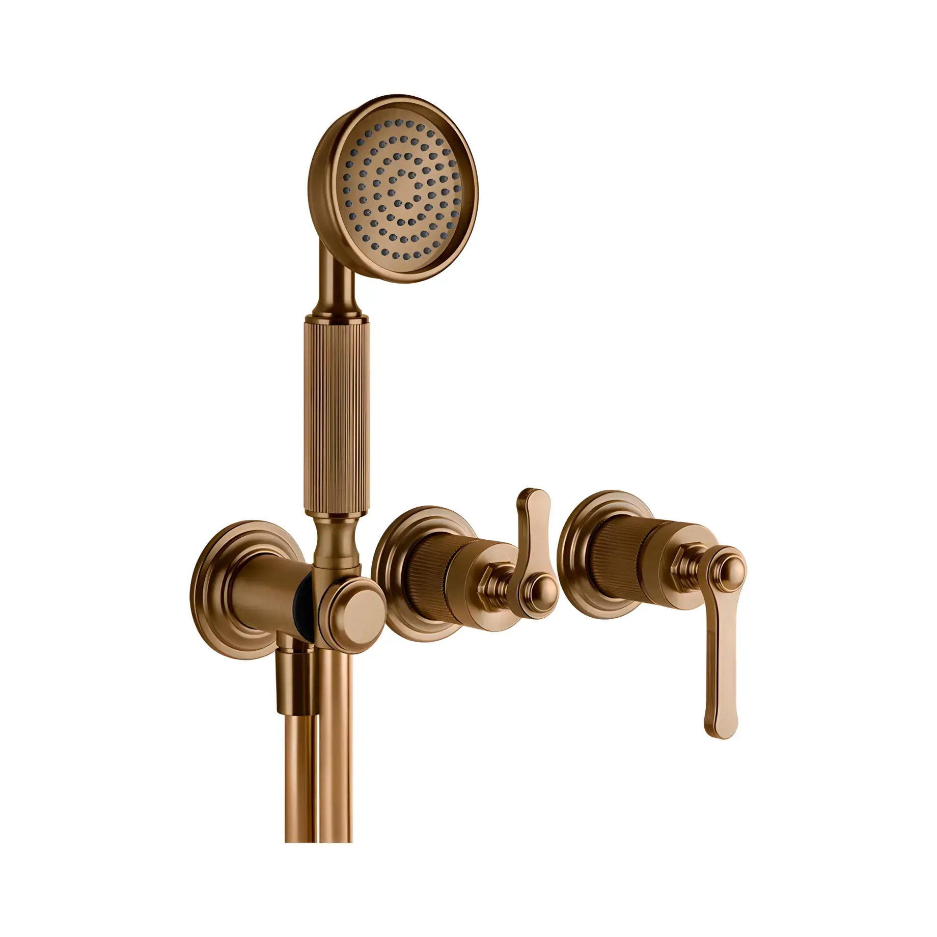 Змішувач для душу Venti20 Виробник 65036-791 Deep Bronze Brushed PVD — вид спереду
