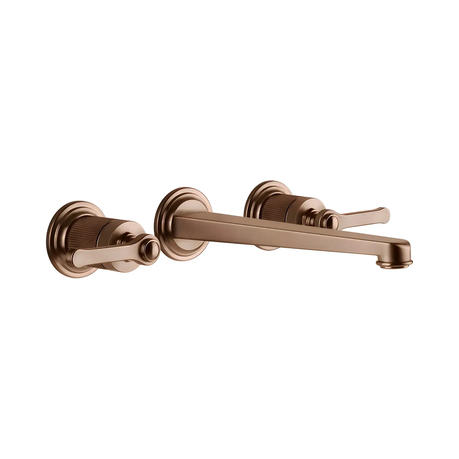 Змішувач для раковини Venti20 Gessi 65090-708 Copper Brushed PVD — вид на білому тлі