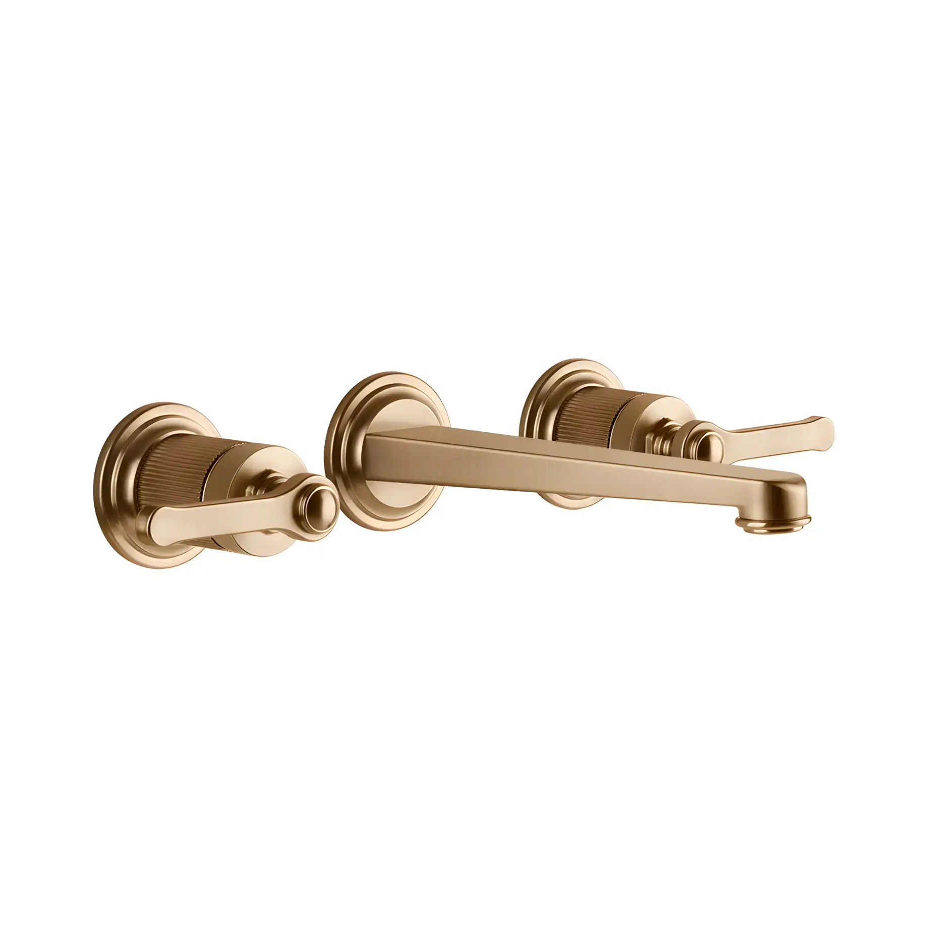 Змішувач для раковини Venti20 Gessi 65091-726 Warm Bronze Br. PVD — вид спереду