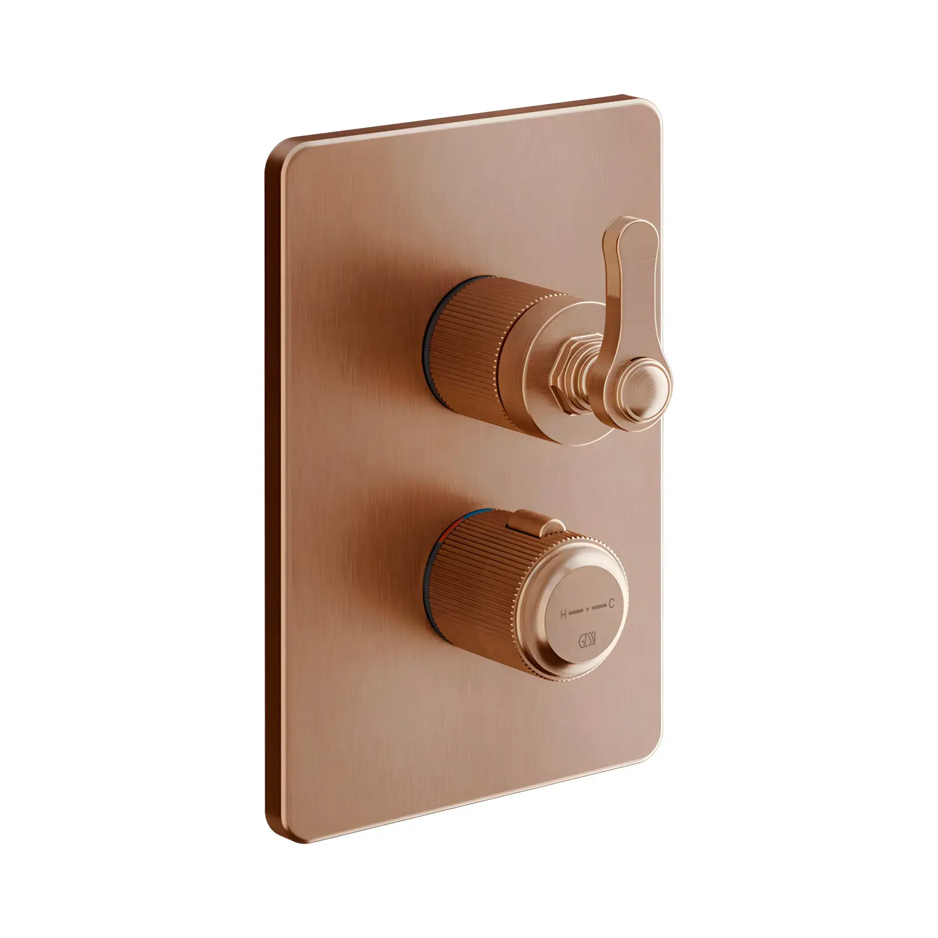 Змішувач для душу Venti20 Виробник 65135-708 Copper Brushed PVD — вид спереду