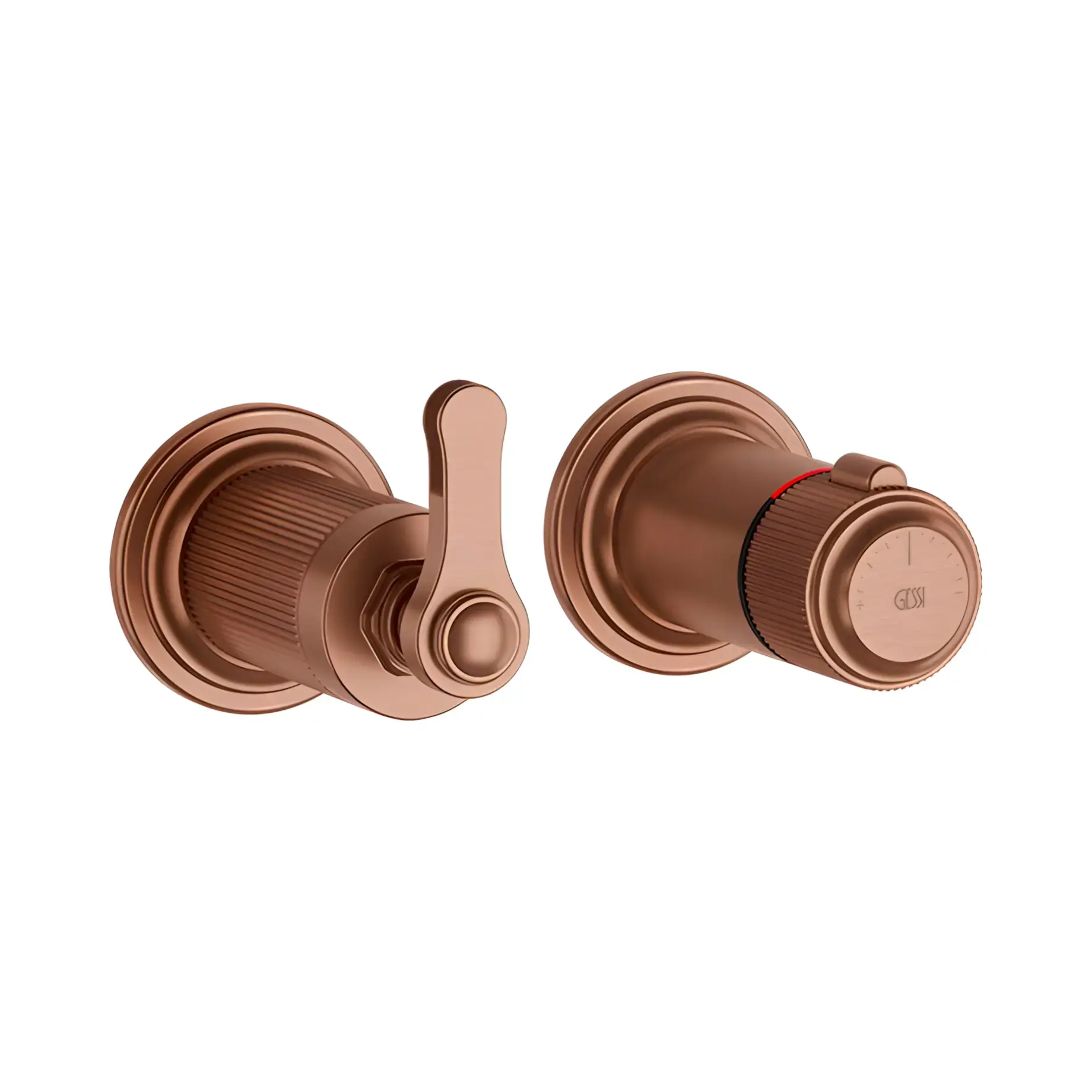 Змішувач для душу Venti20 Виробник 65235-708 Copper Brushed PVD — вид спереду